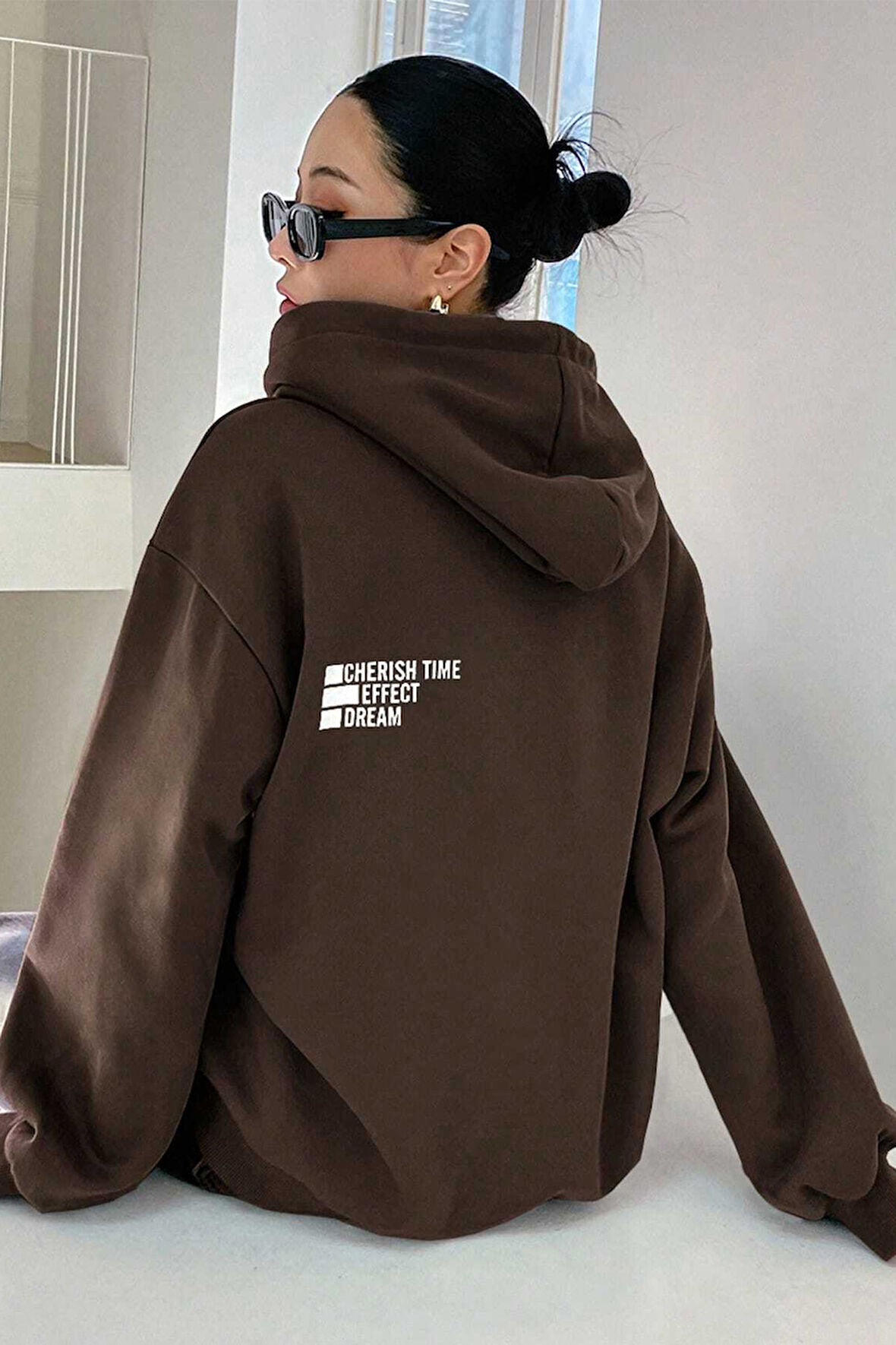 Uyguntarz Unisex Cherish Time Baskılı Sweatshirt