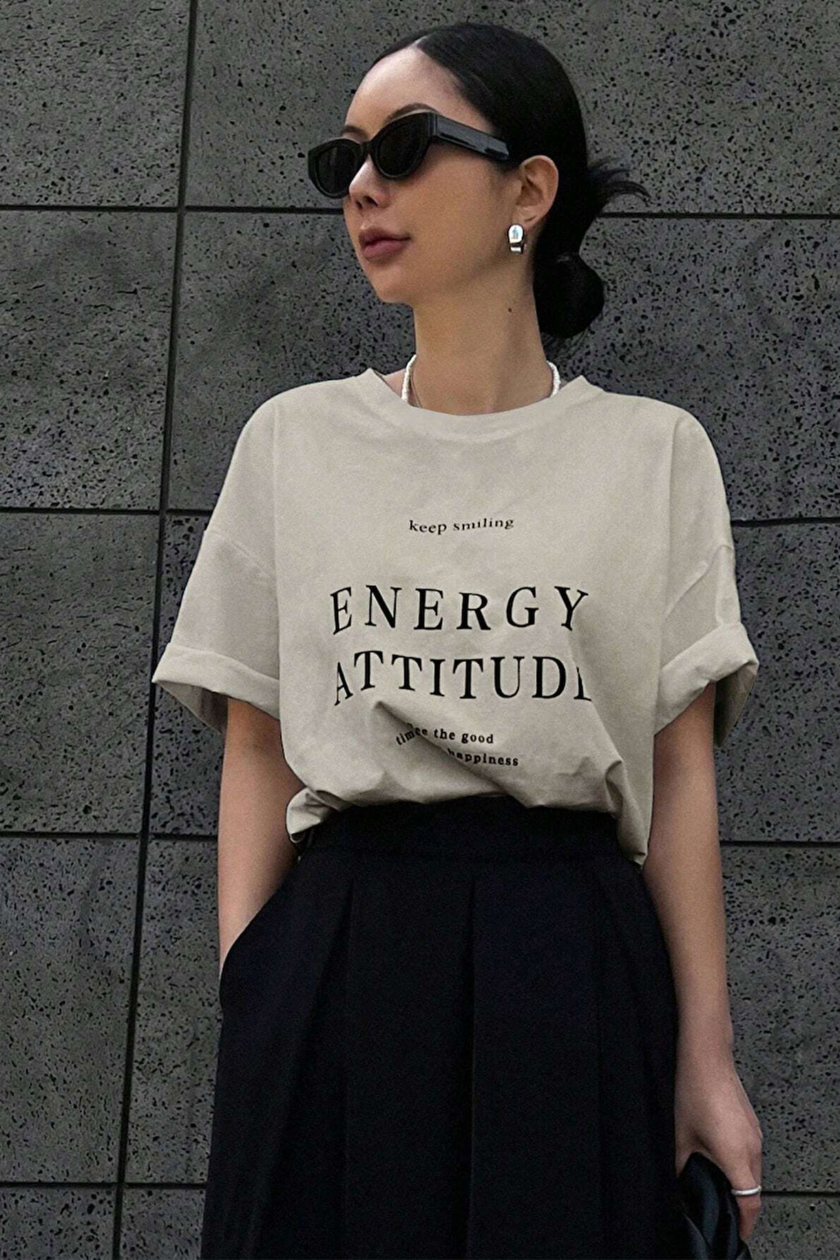 Uyguntarz Unisex Energy Baskılı Tasarım Tshirt
