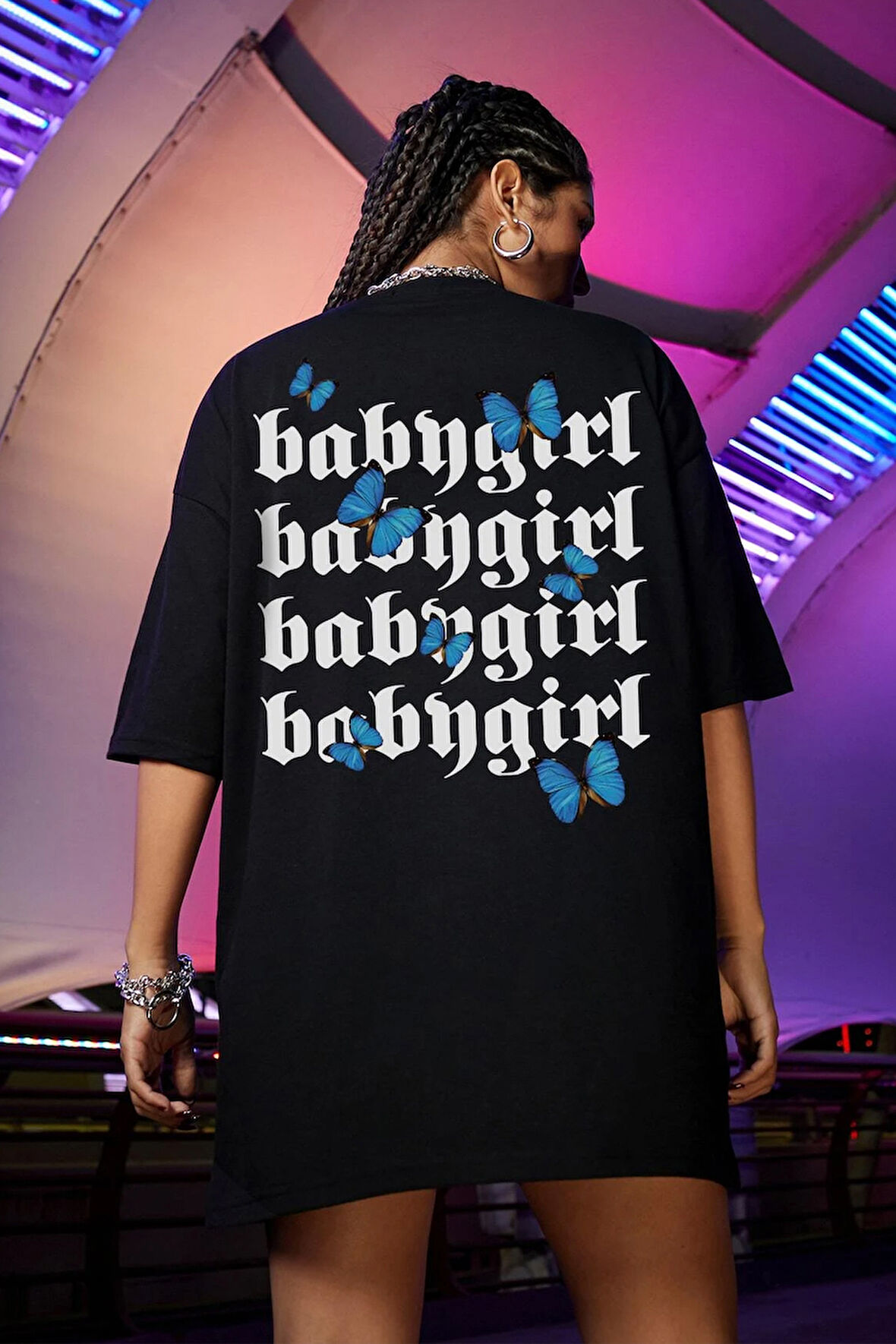 Uyguntarz Unisex Babygirl Baskılı Tasarım Tshirt