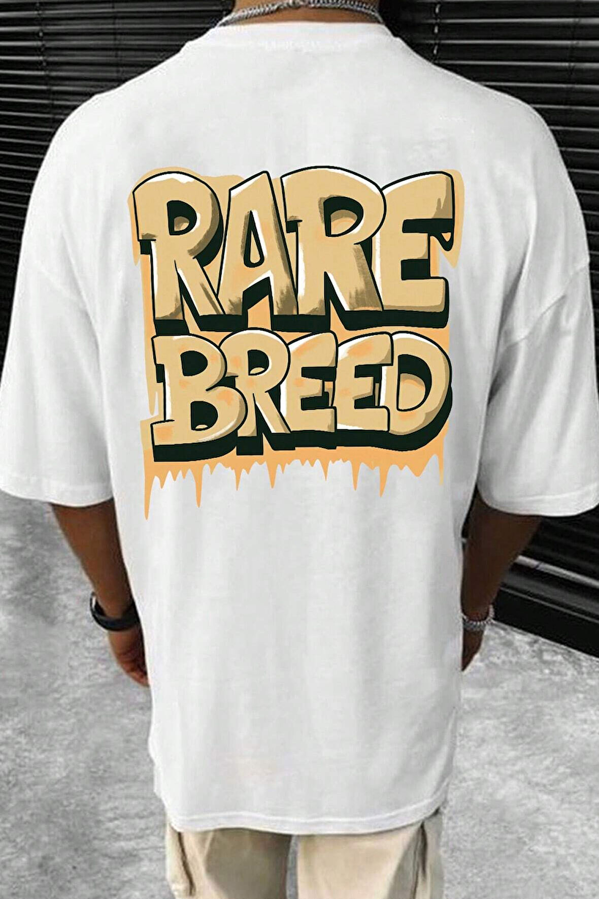 Uyguntarz Unisex Rare Breed Baskılı Tasarım Tshirt