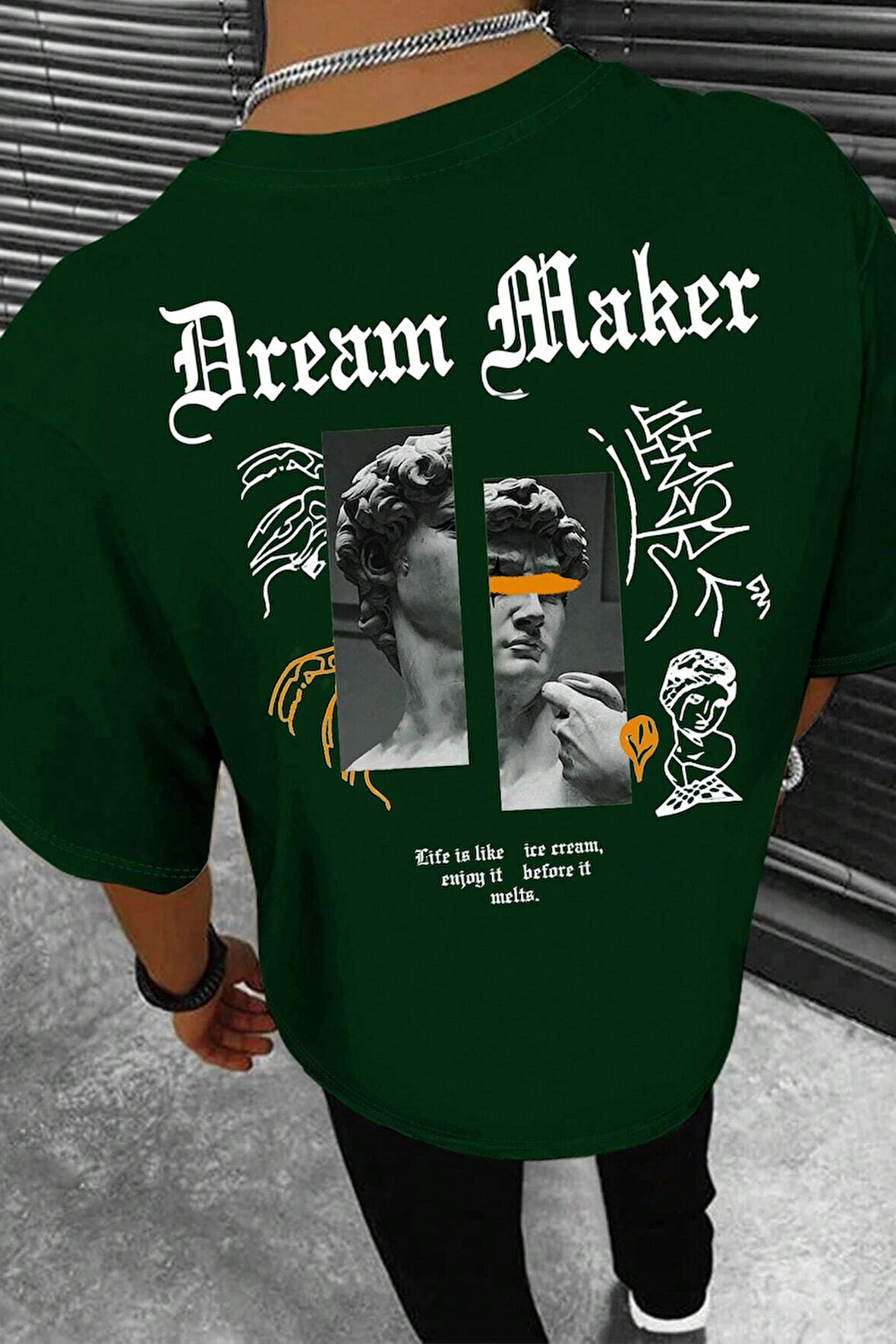 Uyguntarz Unisex Dream Maker Baskılı Tasarım Tshirt