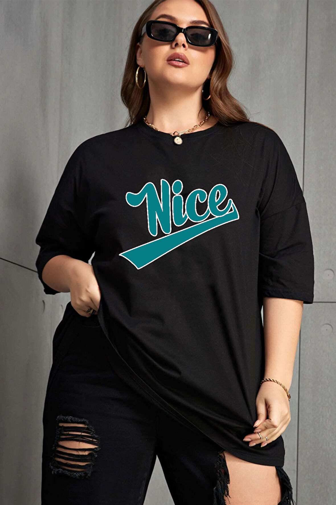 Uyguntarz Unisex Nice Tasarım Tshirt