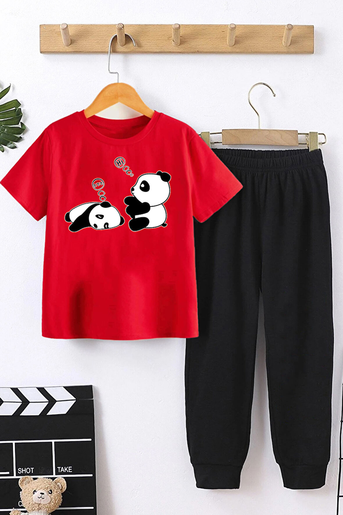 Uyguntarz Çocuk Sleep Panda Alt - Üst Eşofman Takımı