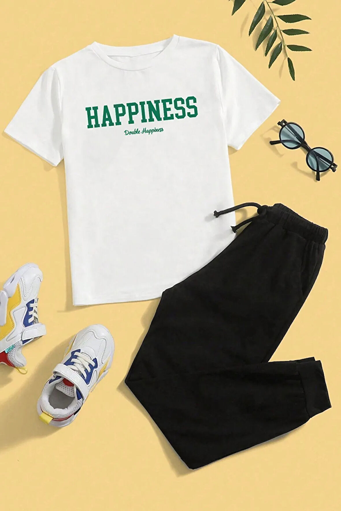 Uyguntarz Çocuk Happines Alt - Üst Eşofman Takımı
