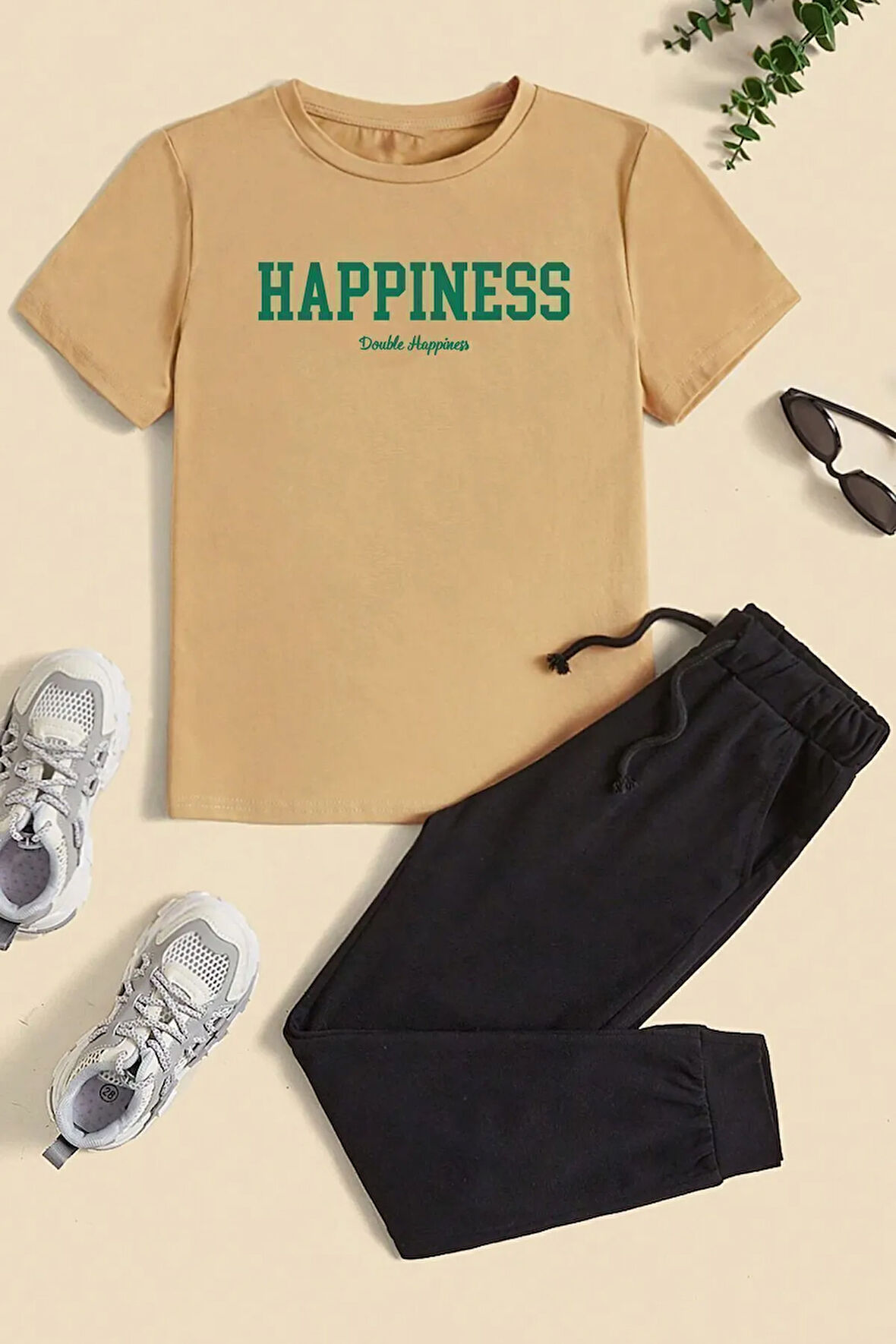 Uyguntarz Çocuk Happines Alt - Üst Eşofman Takımı