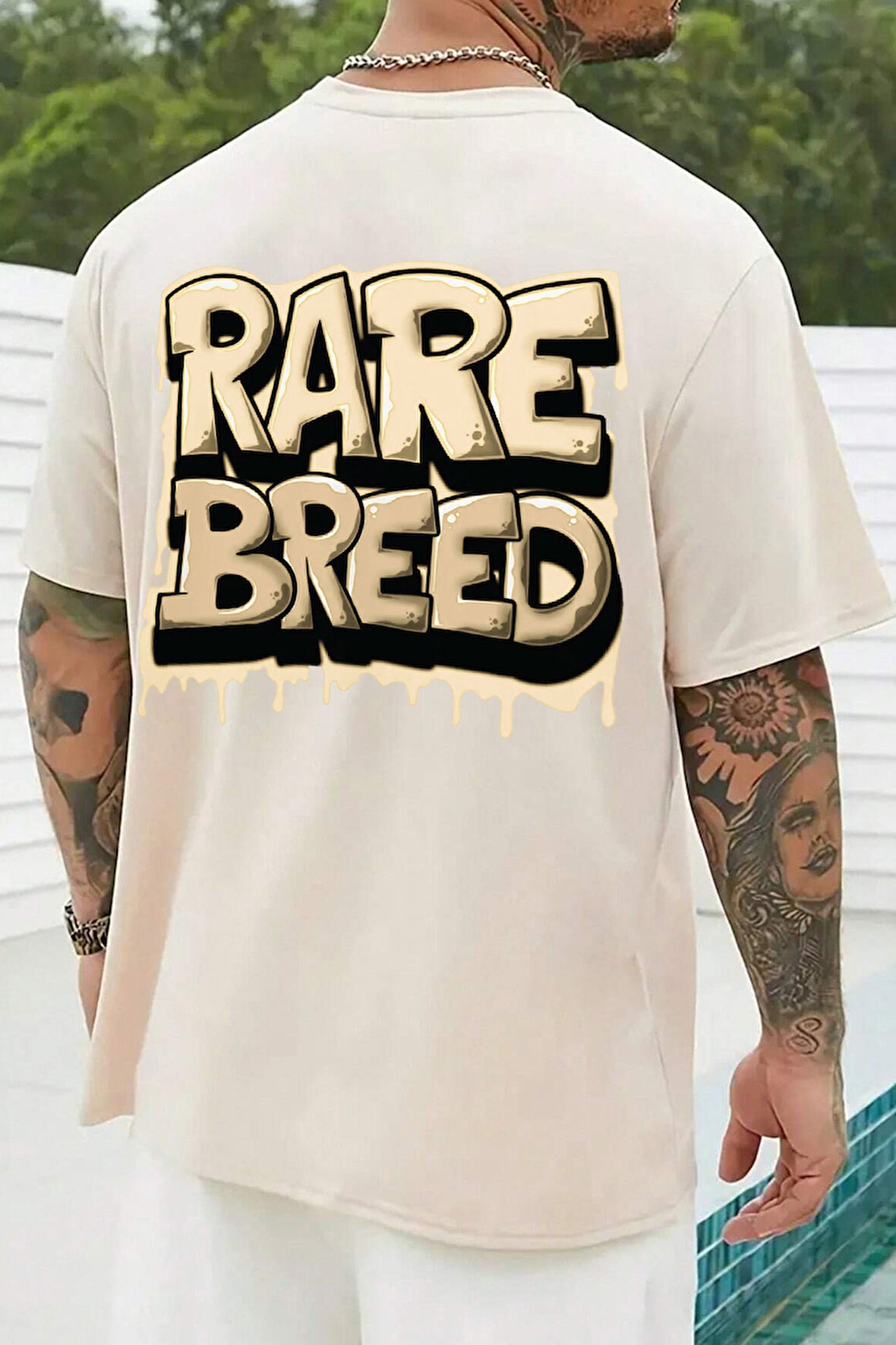 Unisex Rare Breed Baskılı Tasarım Tshirt