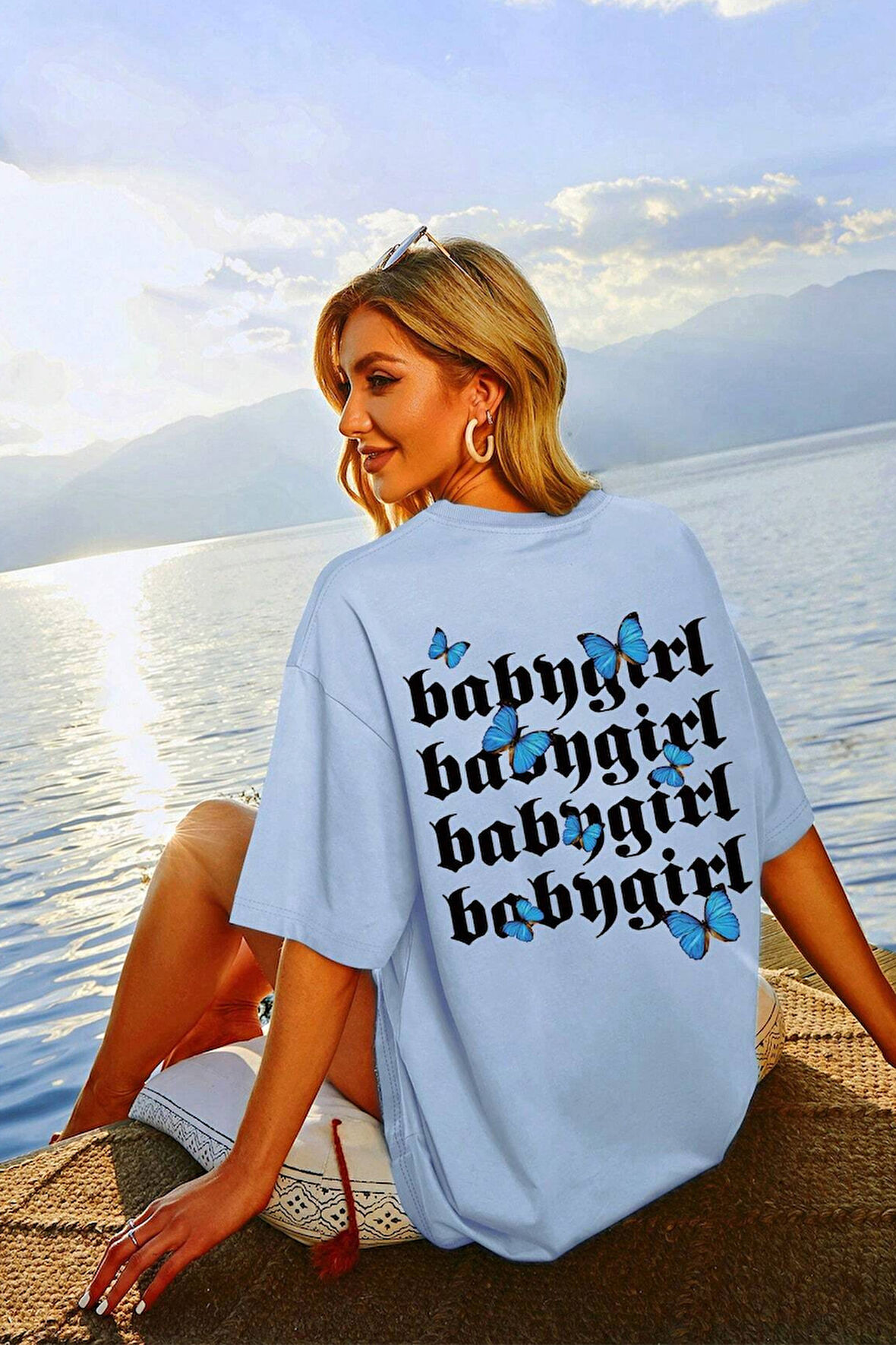 Unisex Babygirl Baskılı Tasarım Tshirt