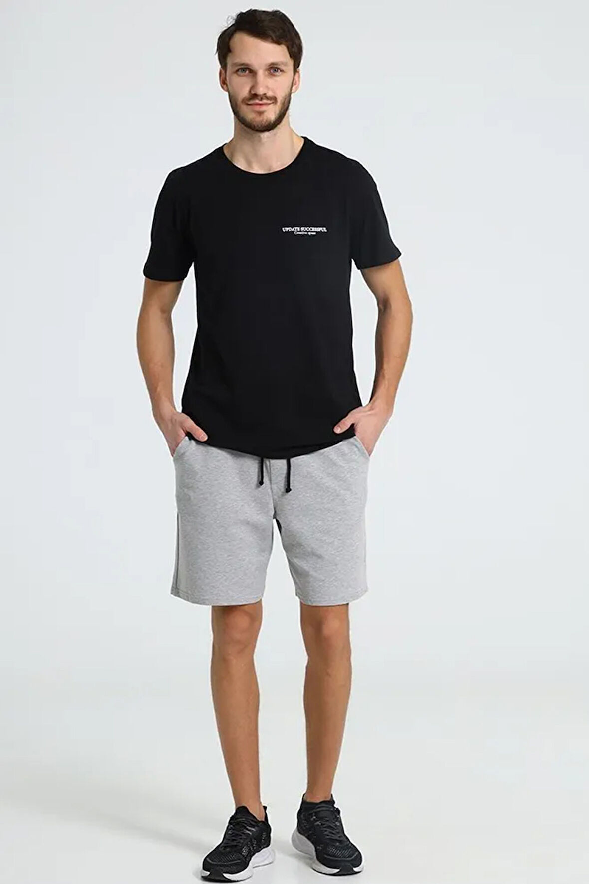 Uyguntarz Unisex Pamuklu Rahat Penye Şort