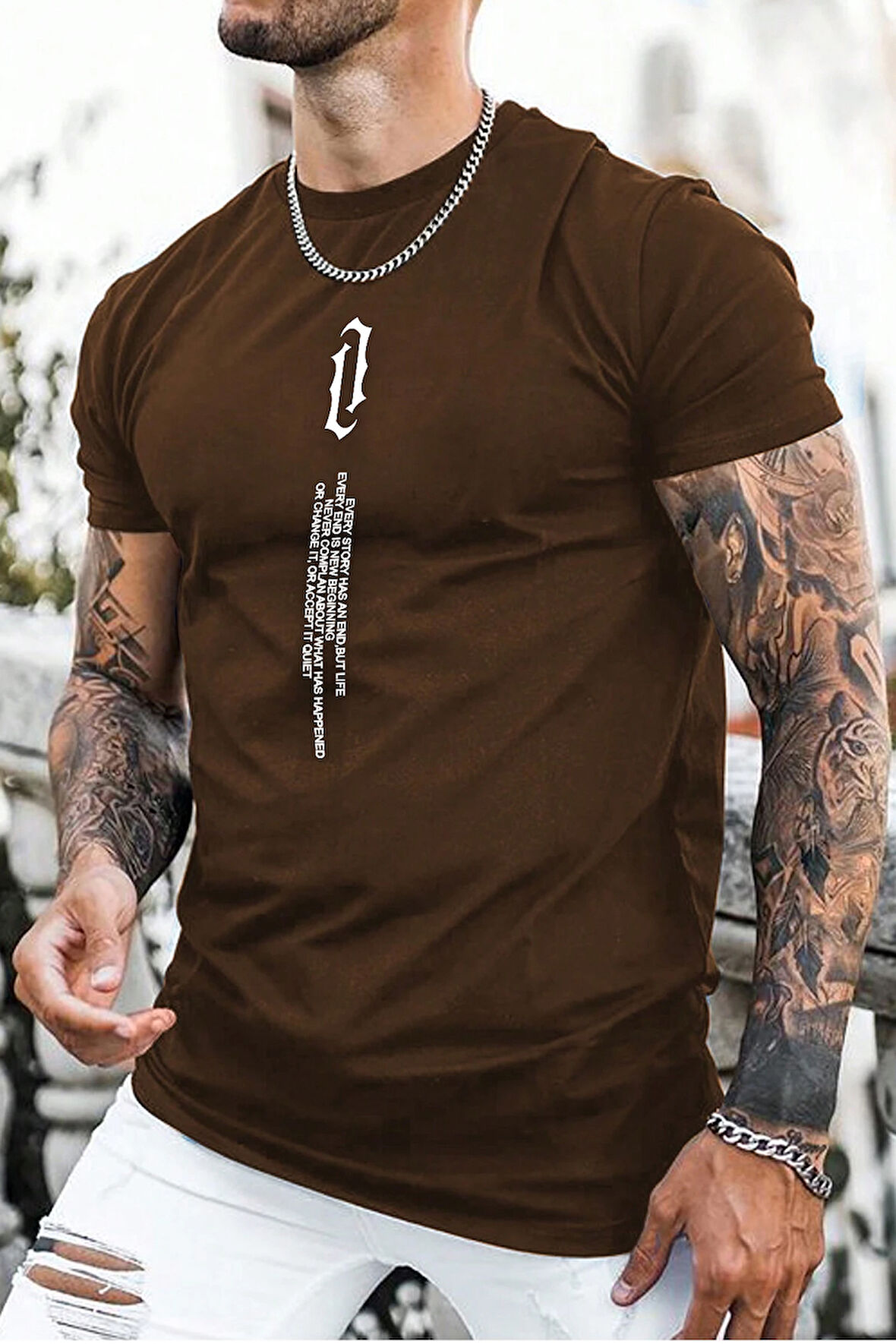 Uyguntarz Unisex Aleman Rapero Baskılı T-shirt