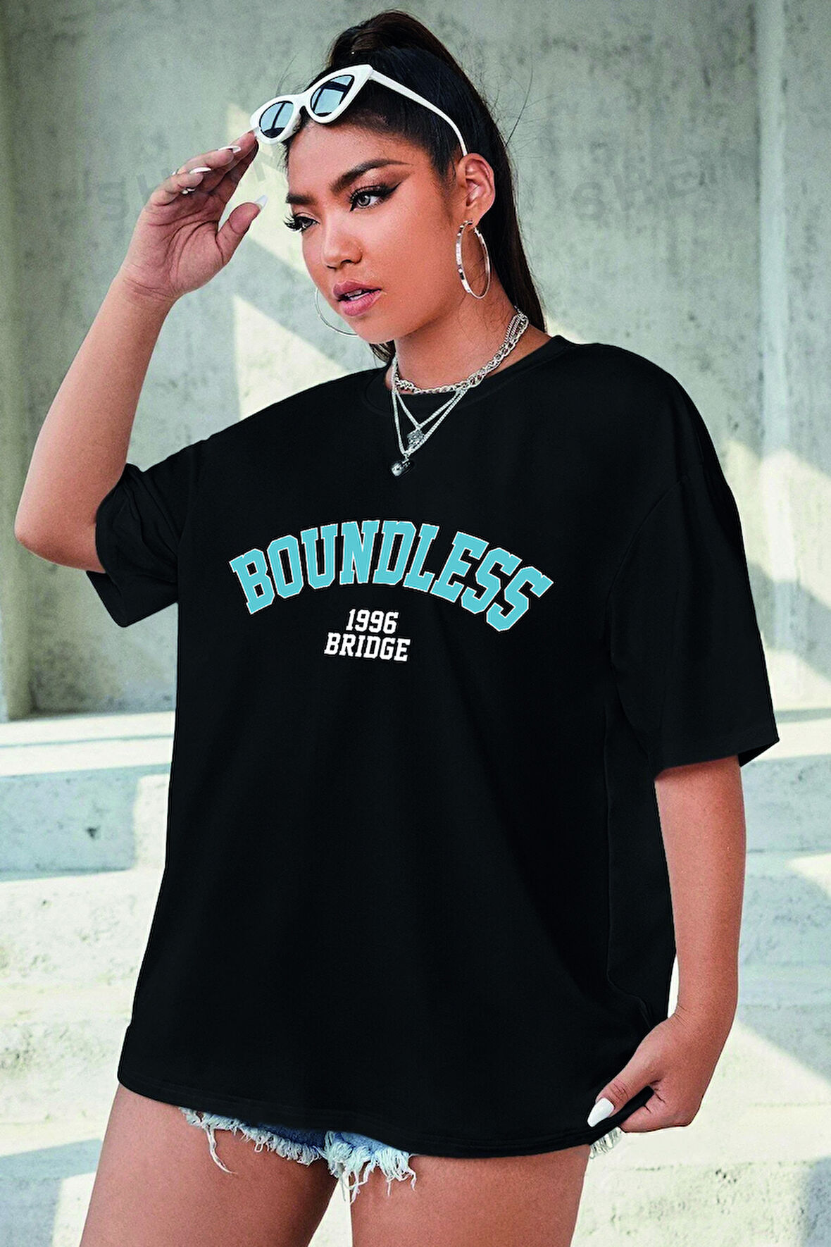 Uyguntarz Unisex Boundless Baskılı Oversize Tshirt