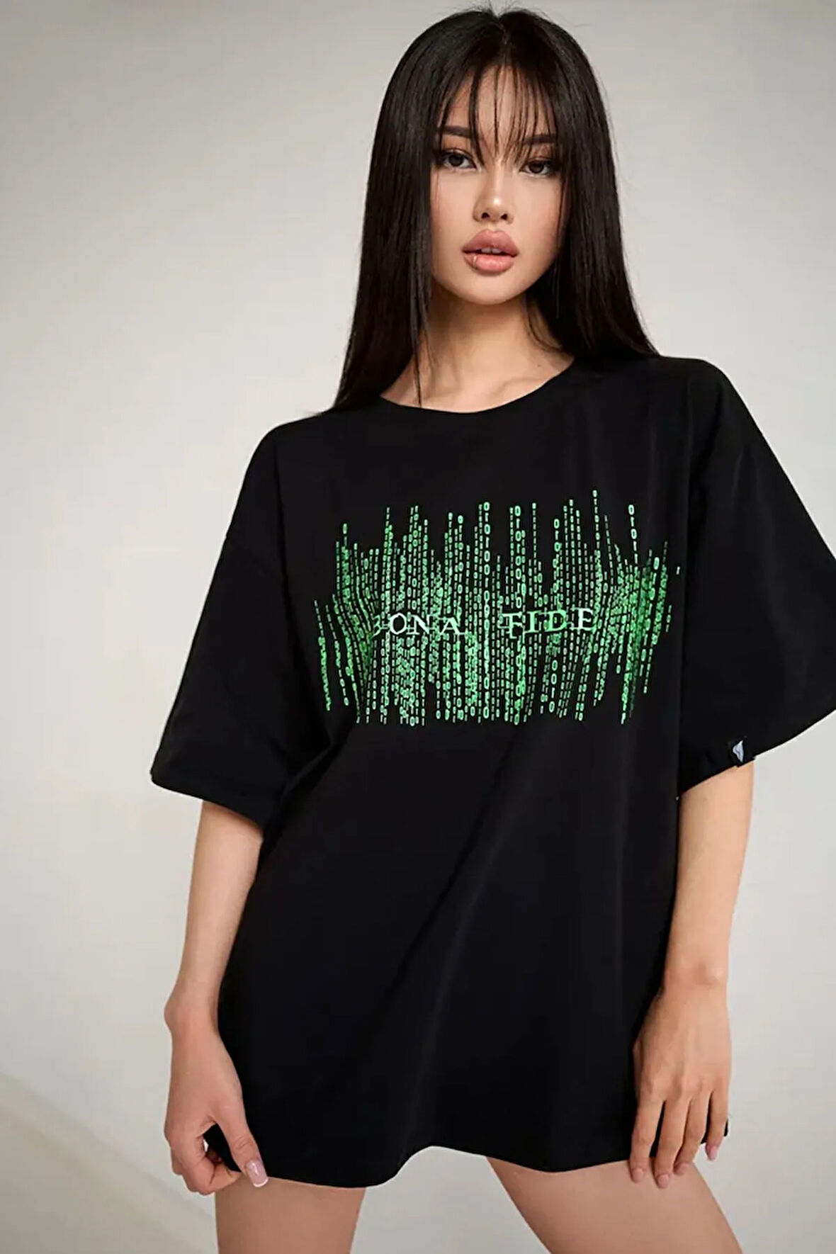 Uyguntarz Unisex Bona Fide Baskılı Oversize Tshirt