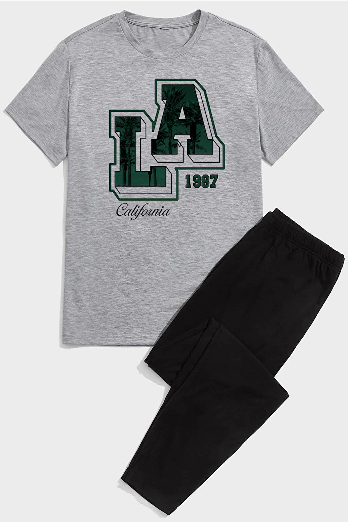 Uyguntarz Unisex Los Angles Baskılı Eşofman Takımı