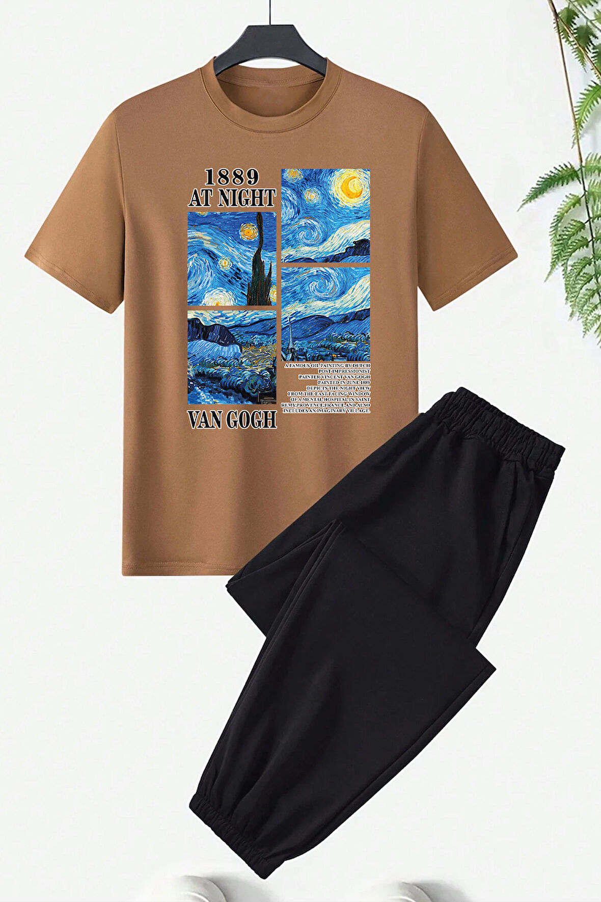 Uyguntarz Unisex Van Gogh Baskılı Eşofman Takımı