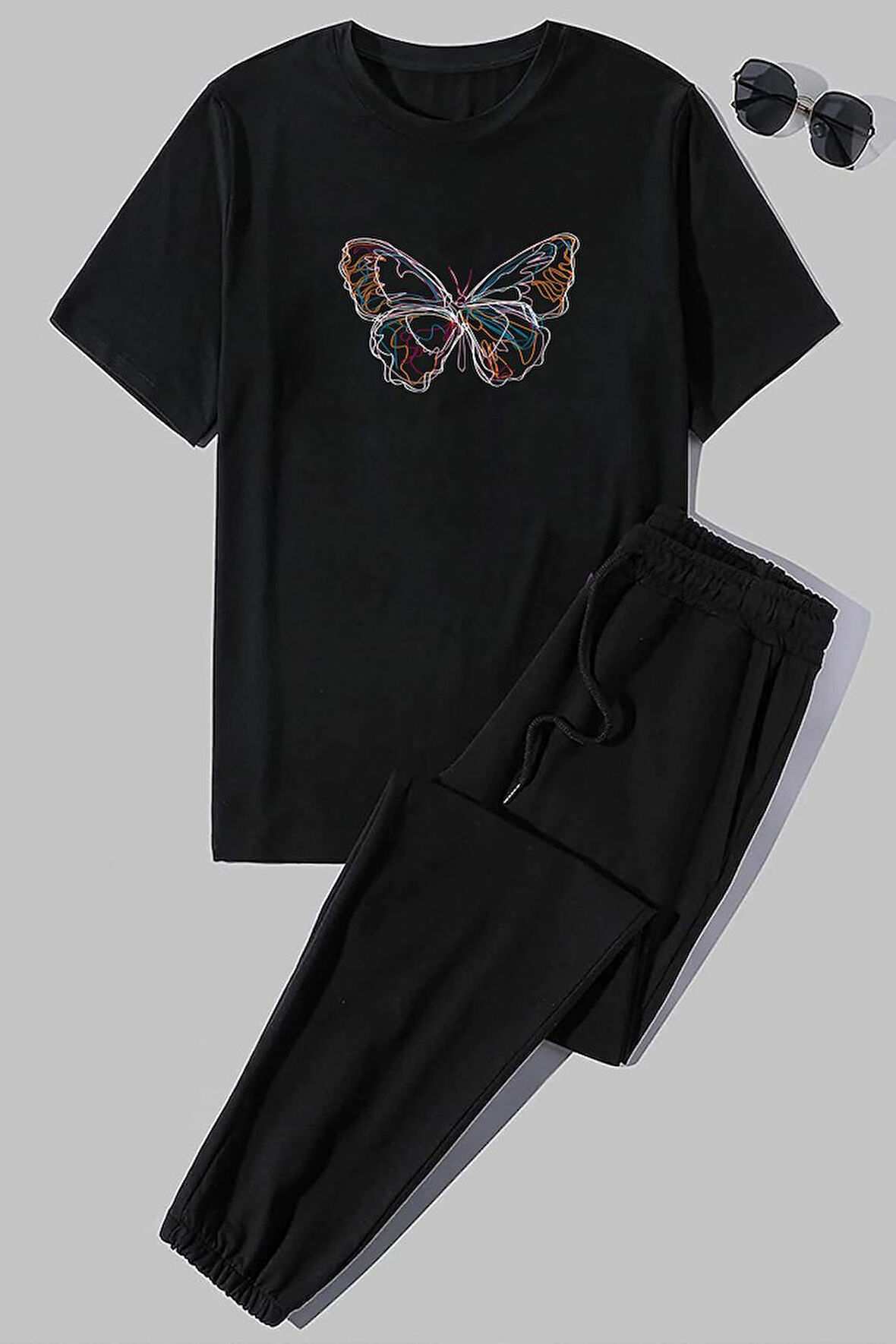 Uyguntarz Unisex Butterfly 2'li Eşofman Takımı