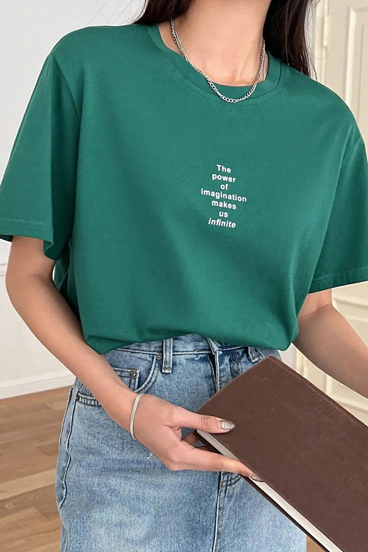 Uyguntarz Unisex The Power Of Baskılı Tasarım Tshirt