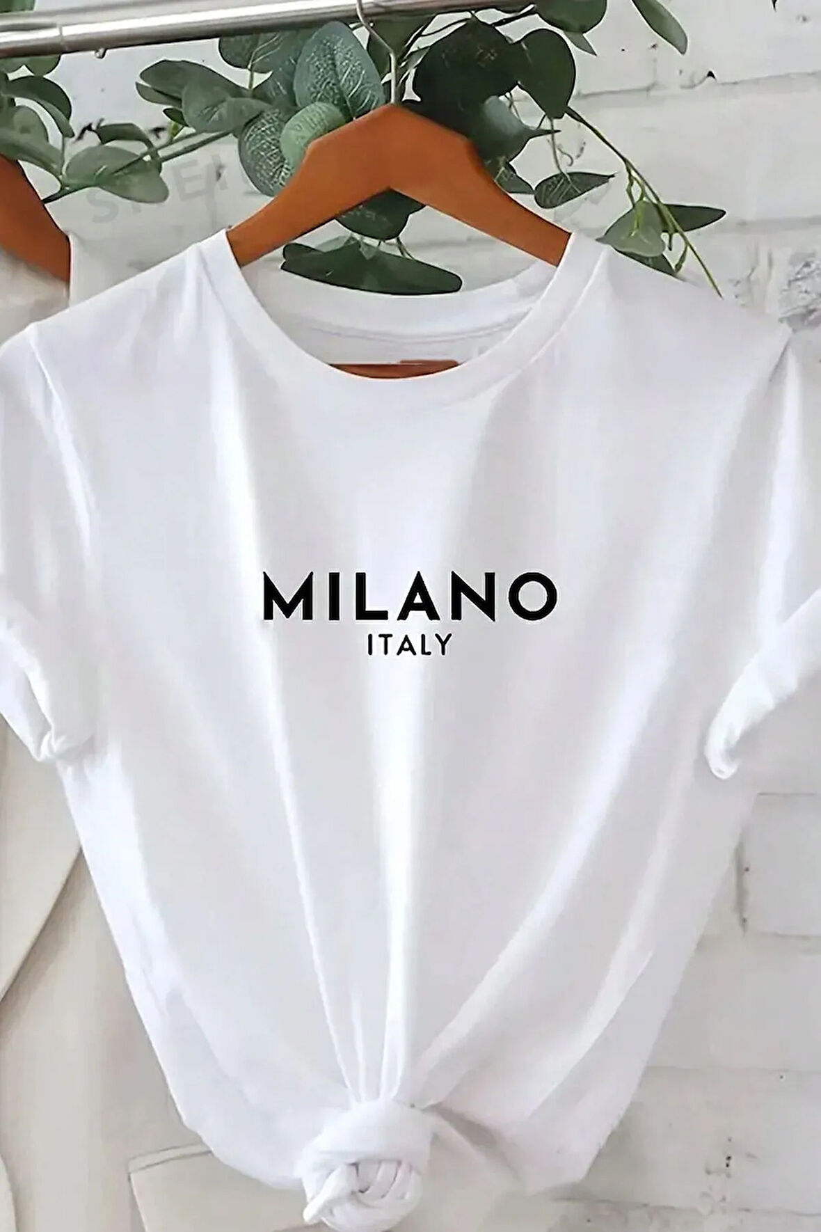 Uyguntarz Unisex Milano Baskılı Oversize T-shirt