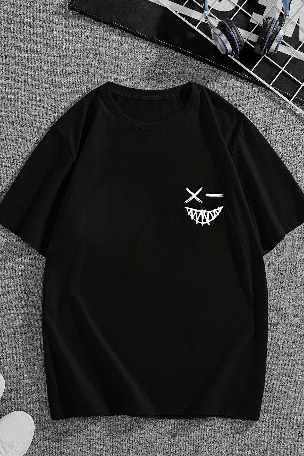 Unisex Baskılı Oversize T-shirt