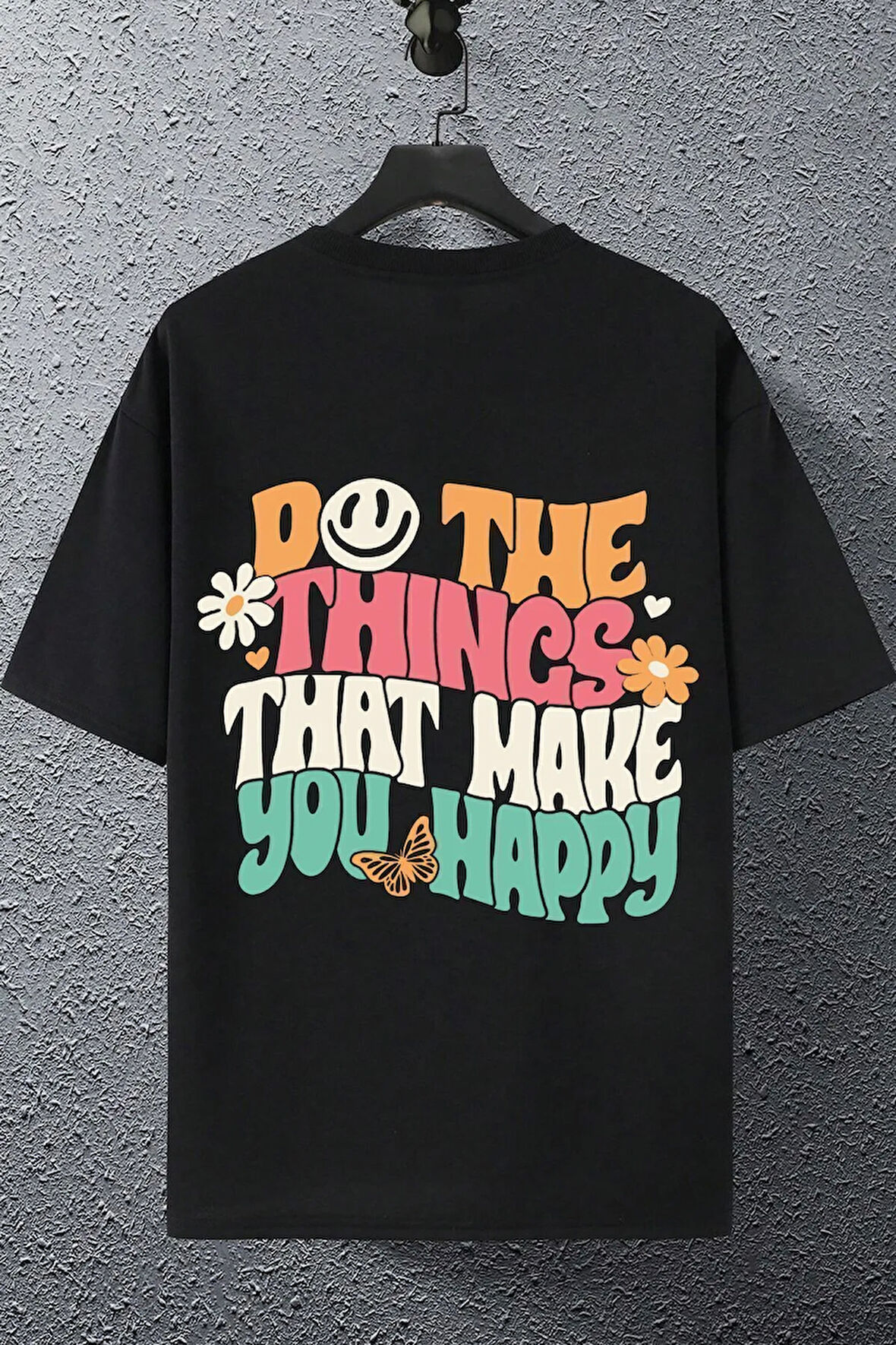 Unisex Baskılı Oversize T-shirt