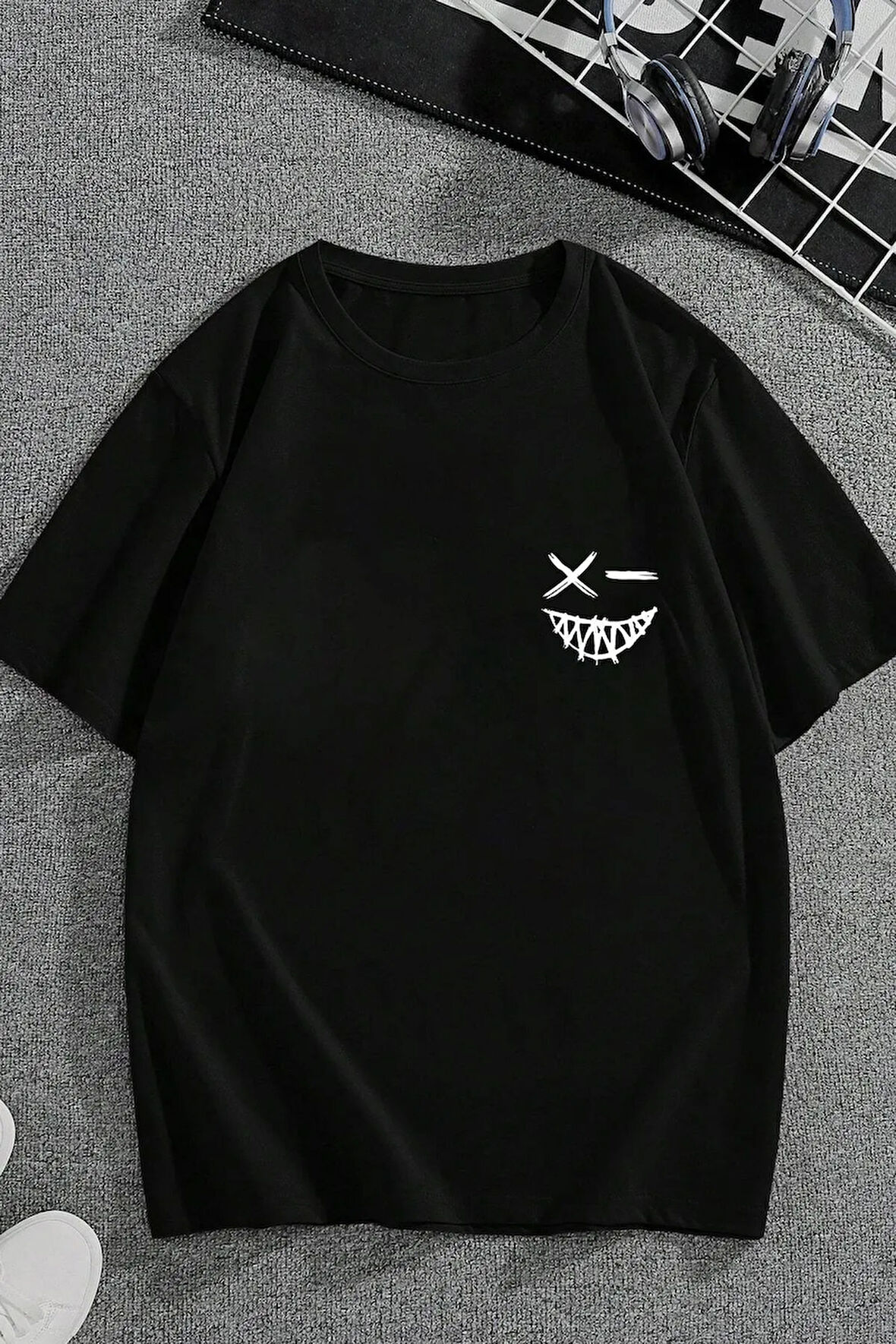 Unisex Baskılı Oversize T-shirt