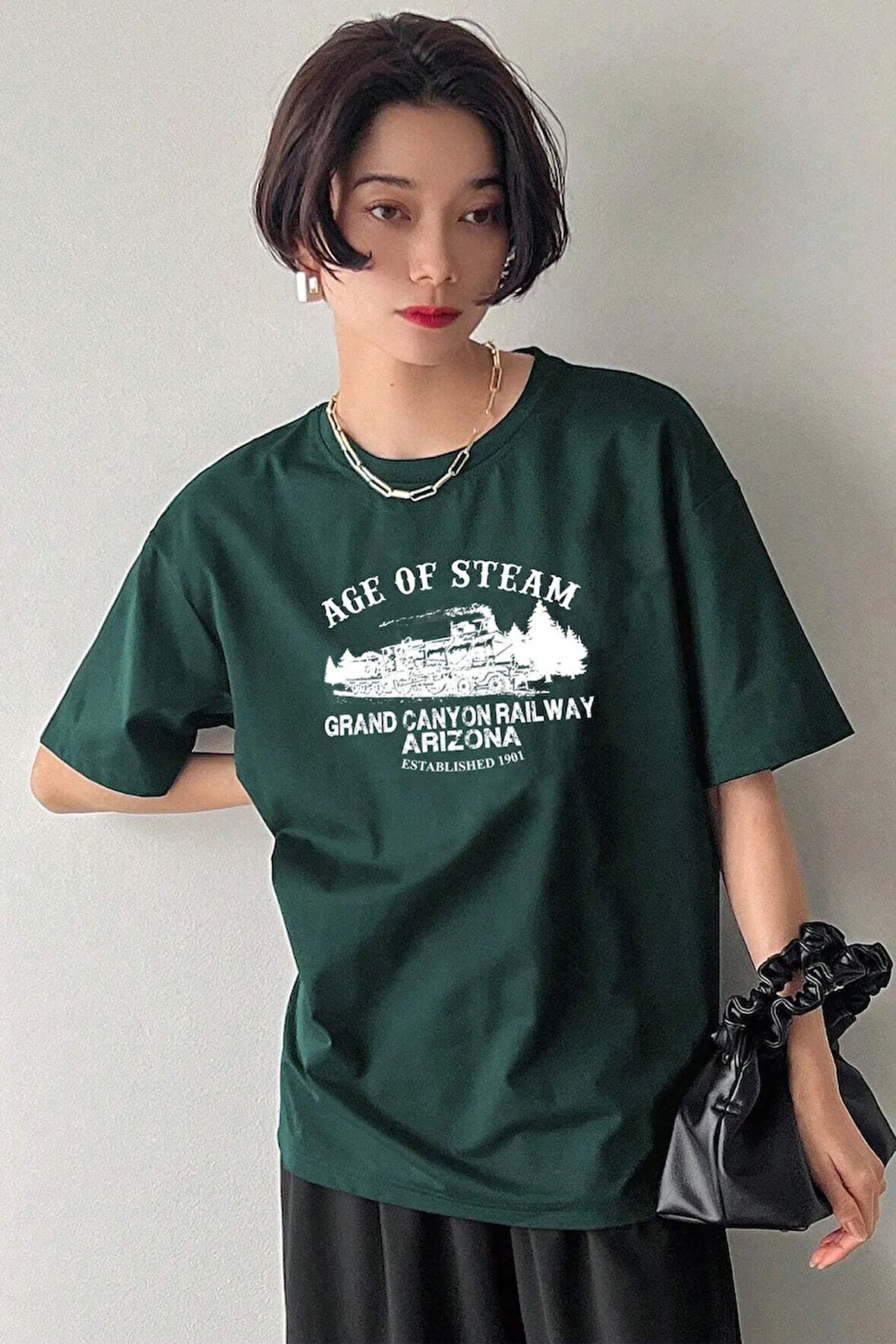 Unisex Age Of Steam Baskılı Tasarım Tshirt