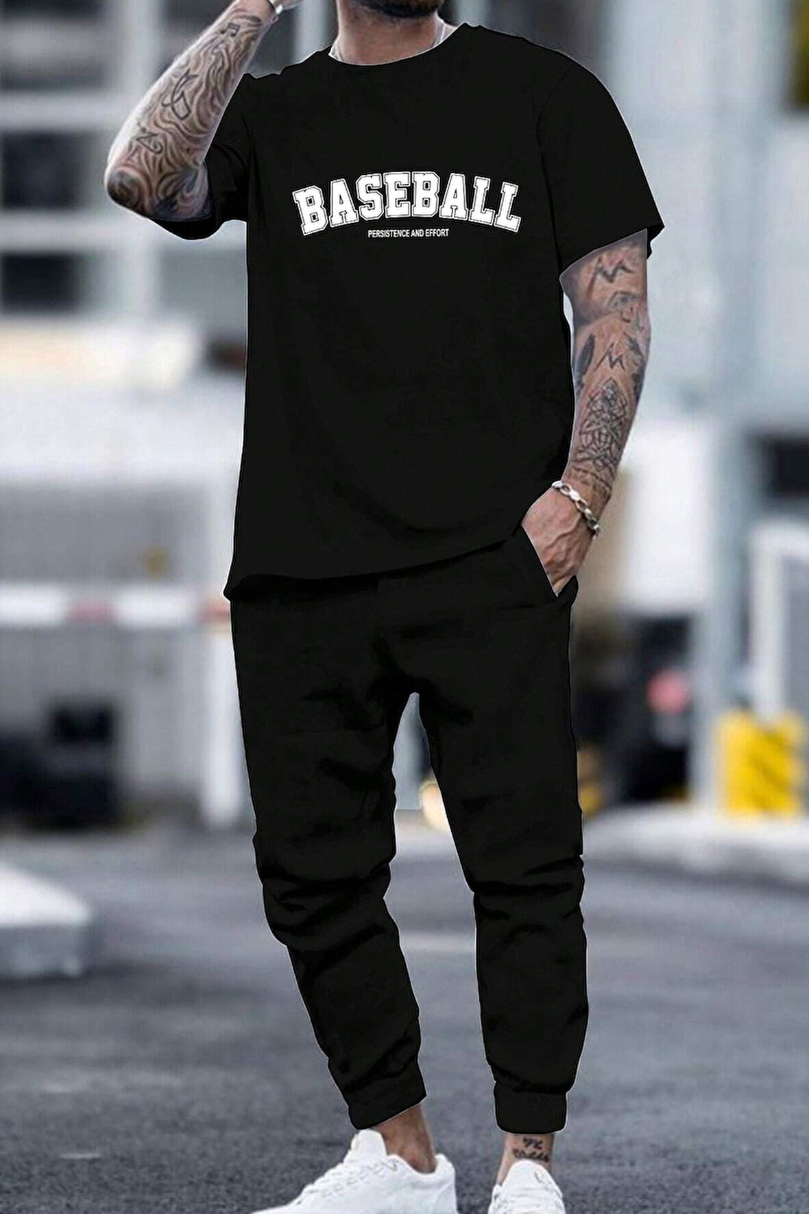 Uyguntarz Unisex Baseball Baskılı Eşofman Takımı