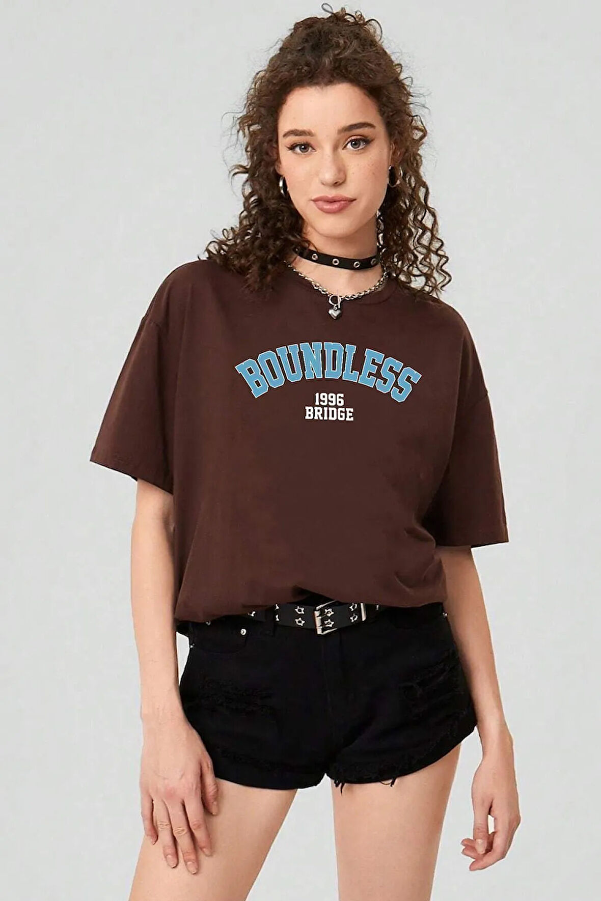 Unisex Boundless Baskılı Oversize Tshirt