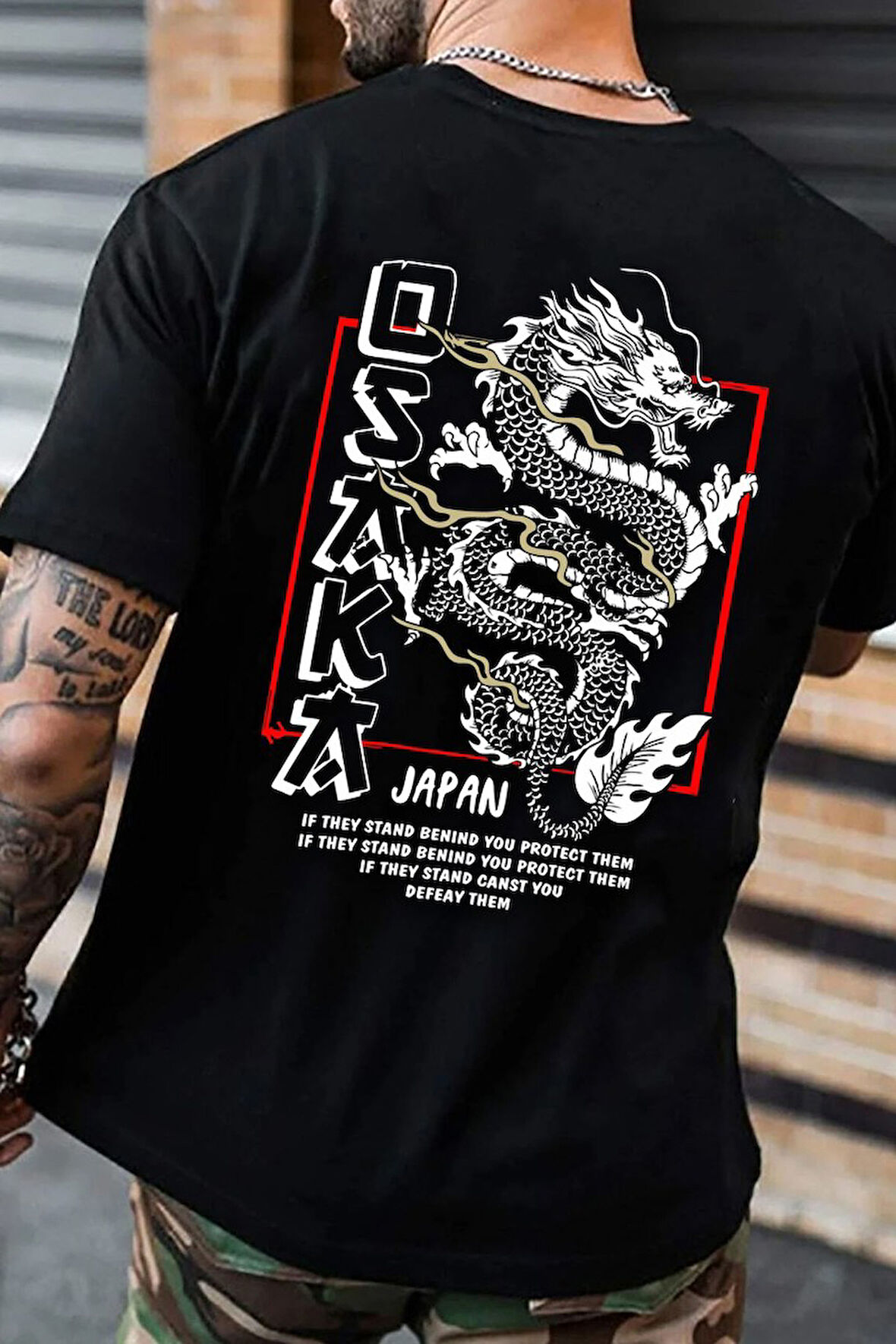 Uyguntarz Unisex Osaka  Baskılı T-shirt