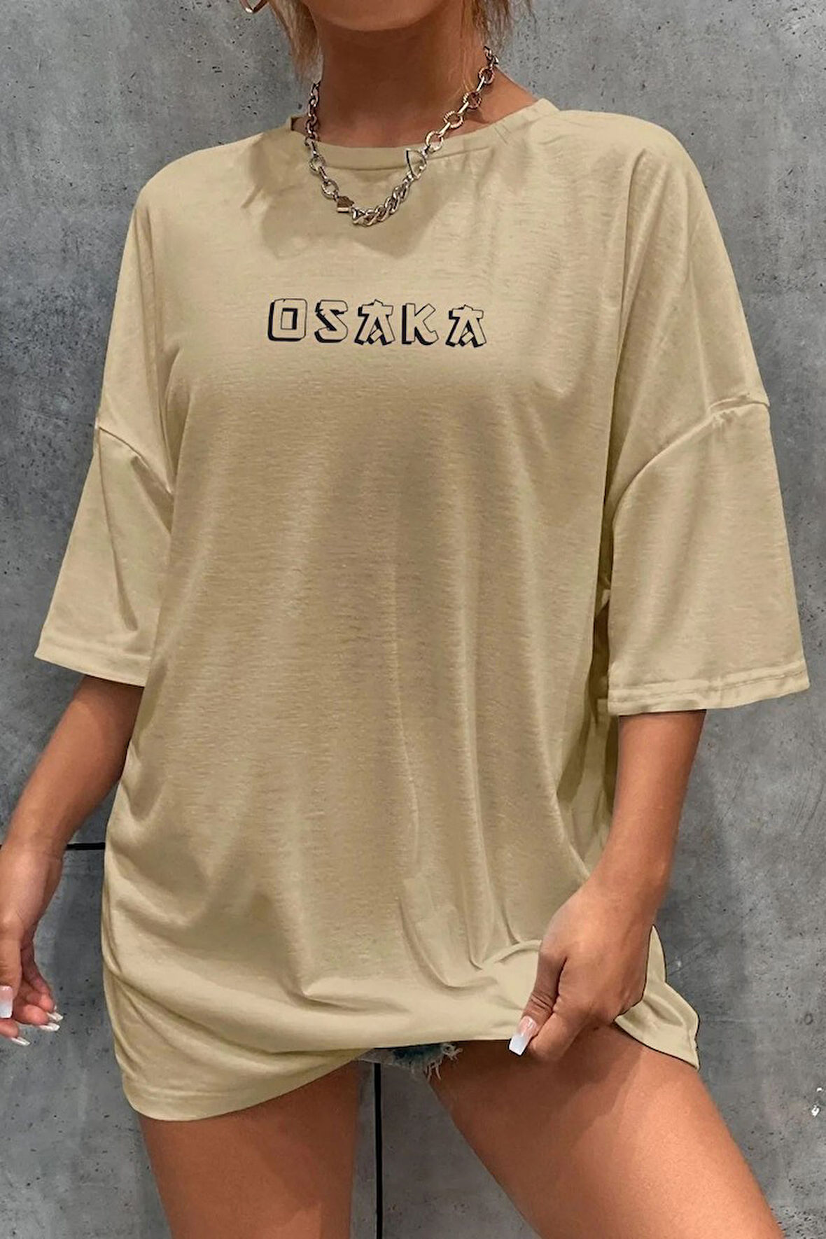 Uyguntarz Unisex Osaka  Baskılı T-shirt