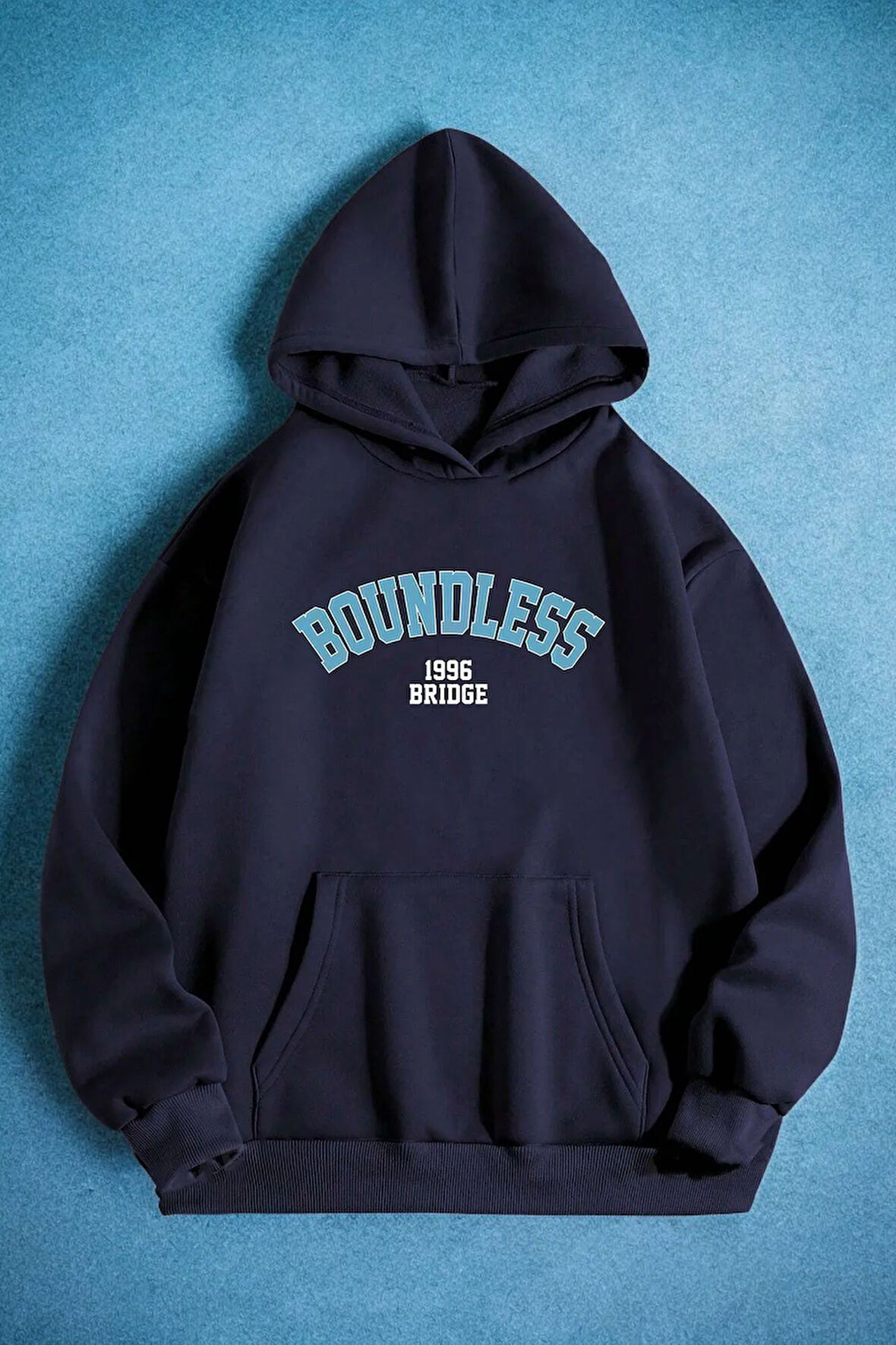 Boundless 1996 Bridge Baskılı Oversize Sweatshirt