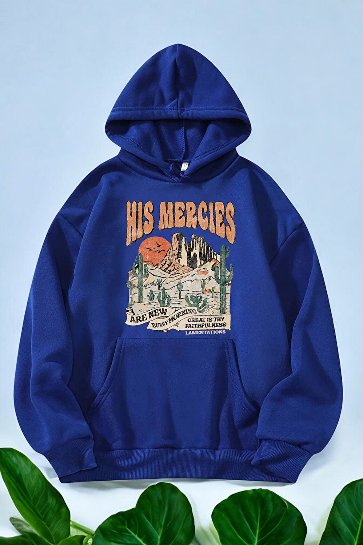 Uyguntarz His Mercies Baskılı Oversize Sweatshirt
