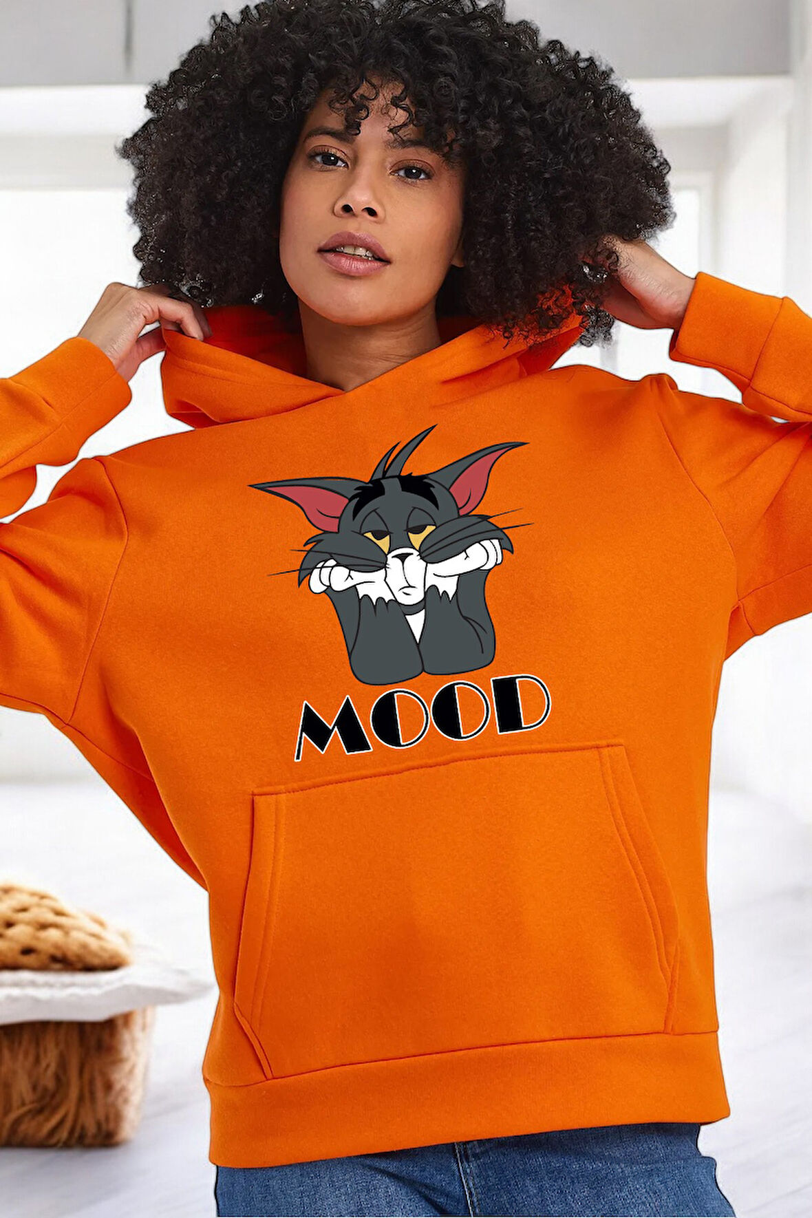 Uyguntarz Mood Baskılı Unisex Oversize Sweatshirt