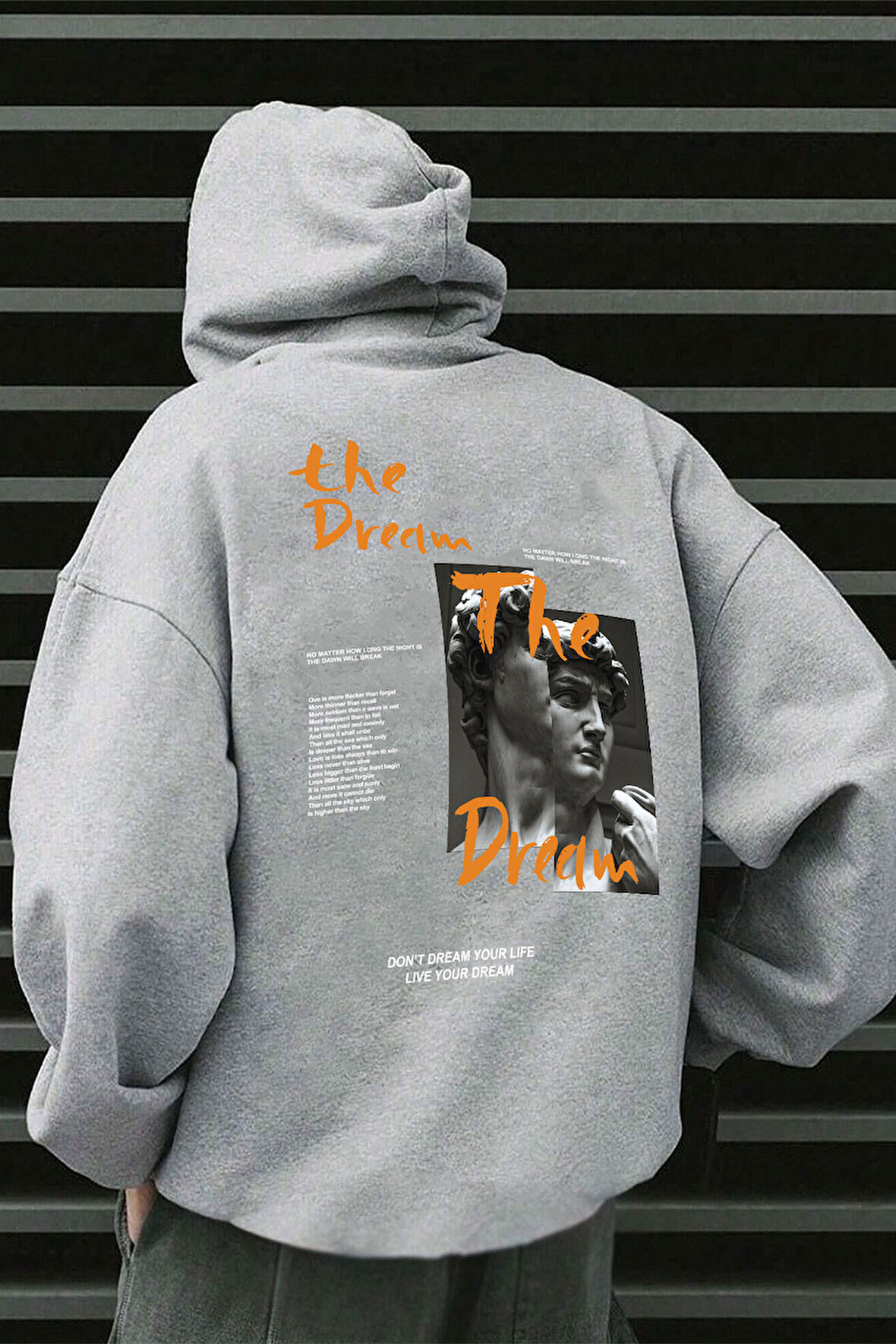 Uyguntarz The Dream Baskılı Unisex Oversize Sweatshirt