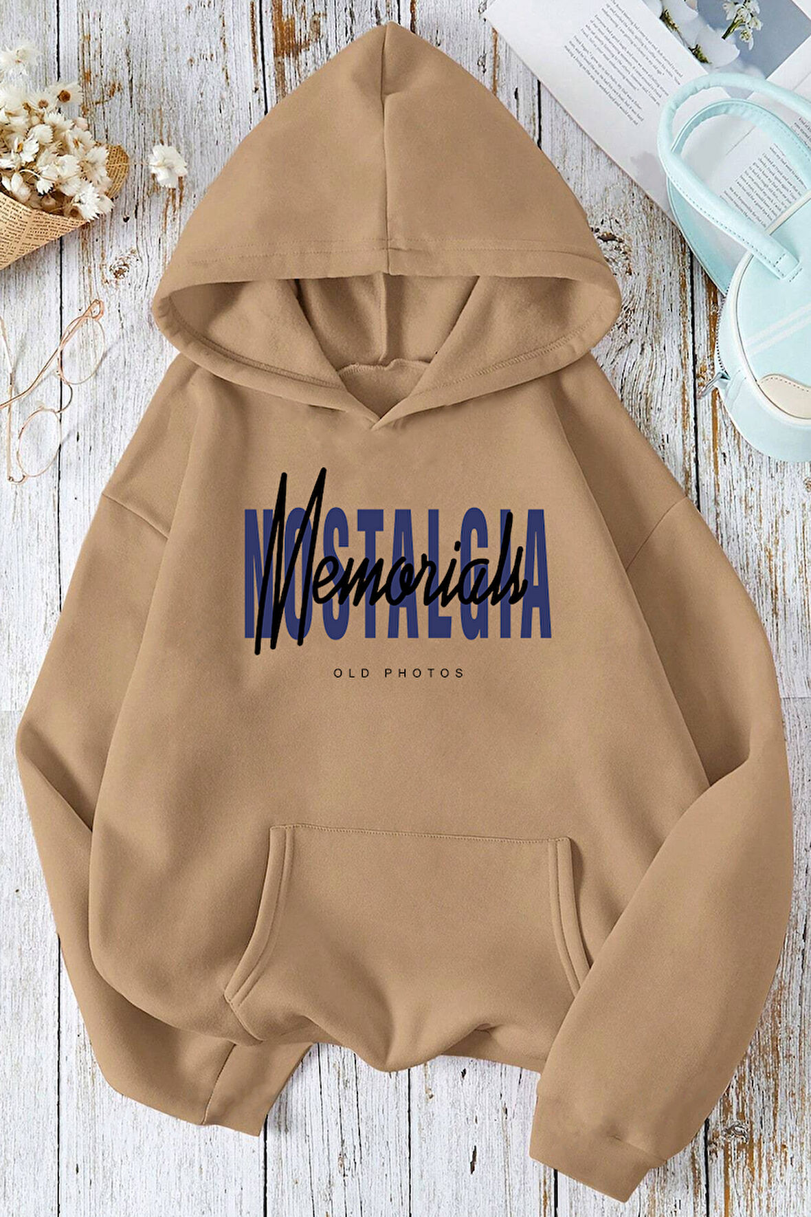Uyguntarz Nostalgia Baskılı Unisex Oversize Sweatshirt