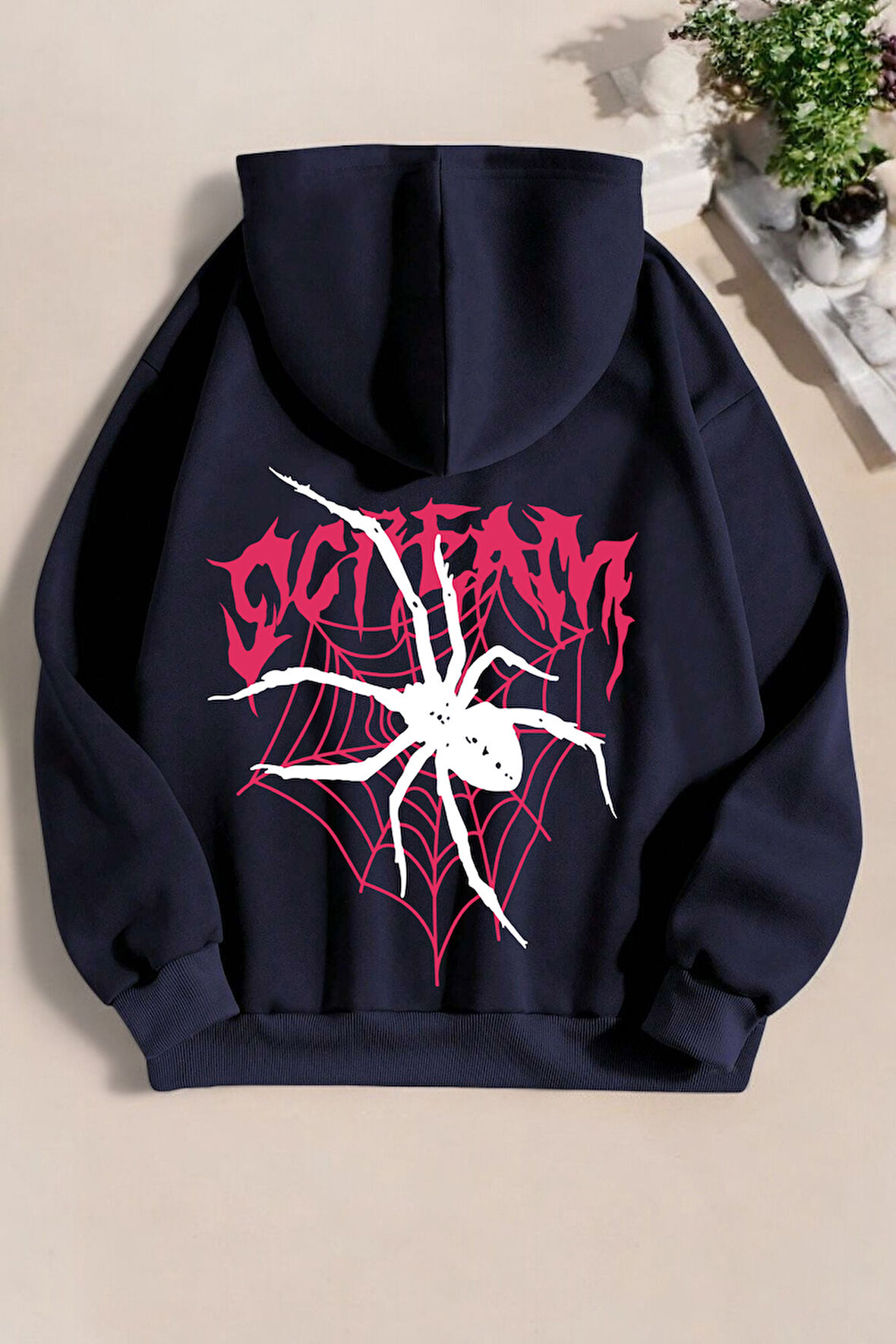 Uyguntarz Scream Baskılı Unisex Oversize Sweatshirt