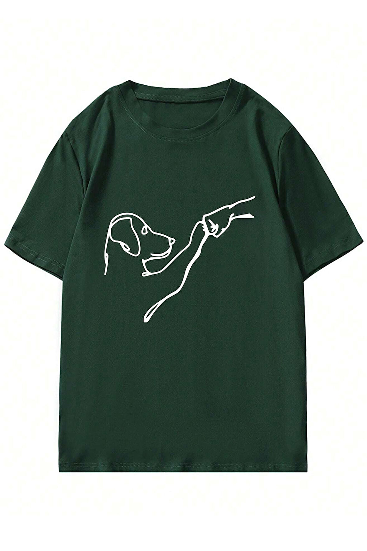 Uyguntarz Can Dostum Köpeğim Temalı Unisex Oversize Tshirt