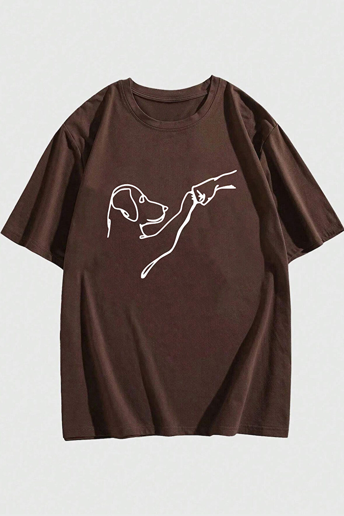 Uyguntarz Can Dostum Köpeğim Temalı Unisex Oversize Tshirt