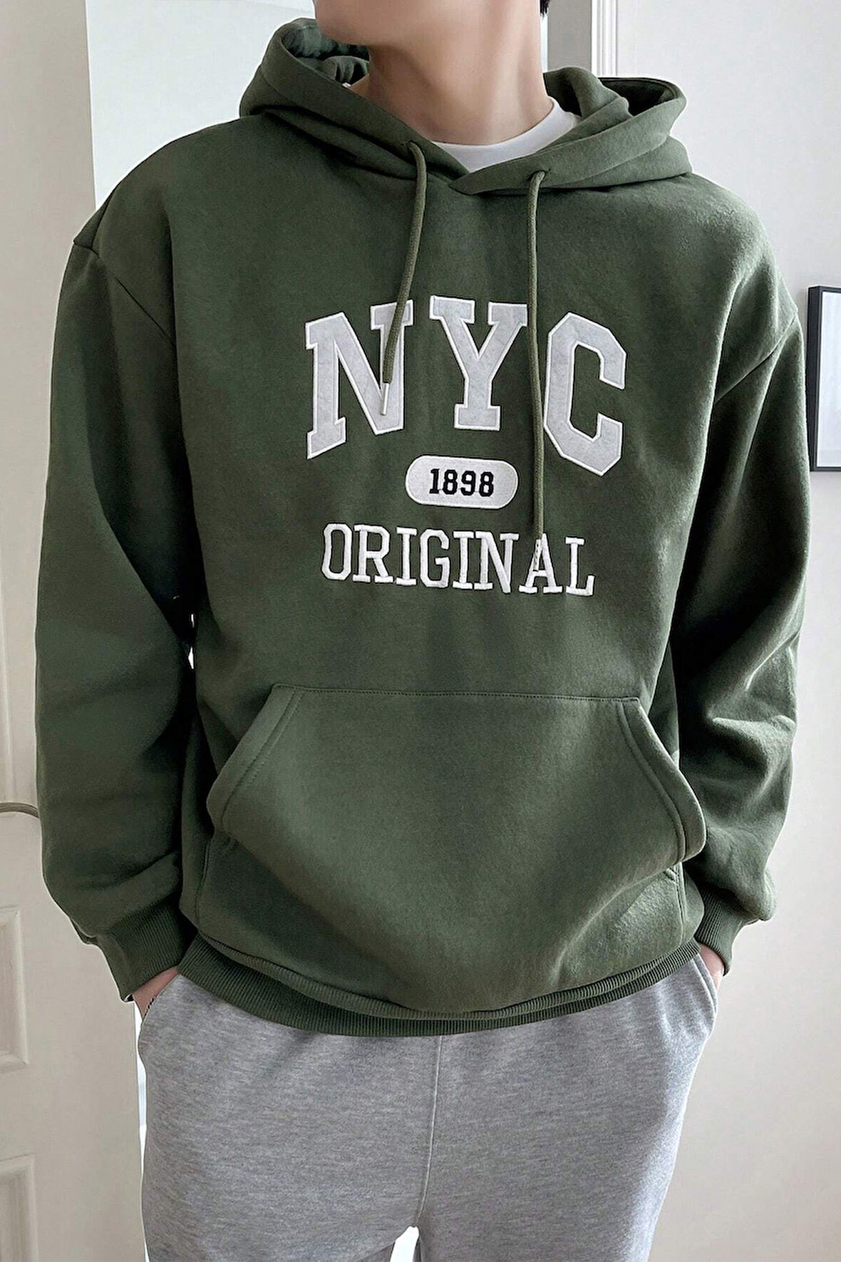 Uyguntarz NYC Baskılı Unisex Oversize Sweatshirt