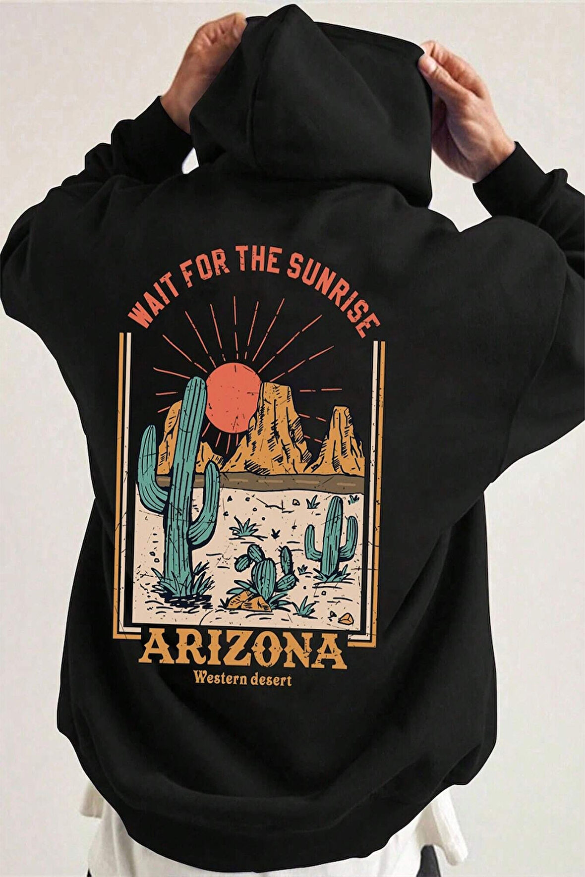 Uyguntarz Arizona Baskılı Unisex Oversize Sweatshirt