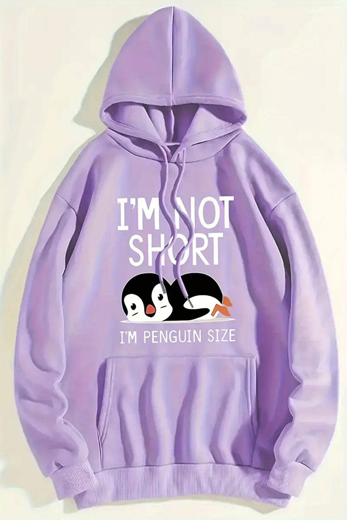 Uyguntarz I'm Not Short Baskılı Unisex Oversize Sweatshirt