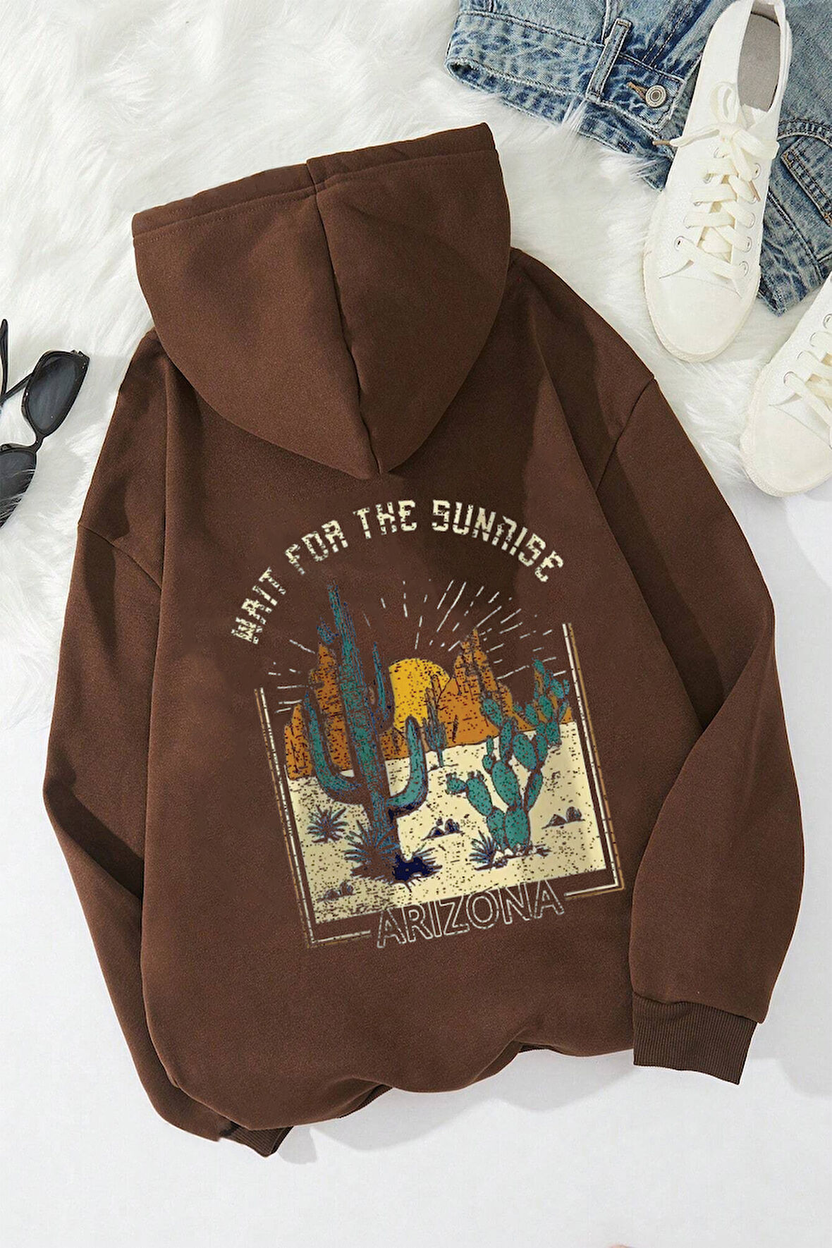 Uyguntarz Arizona Baskılı Oversize Sweatshirt