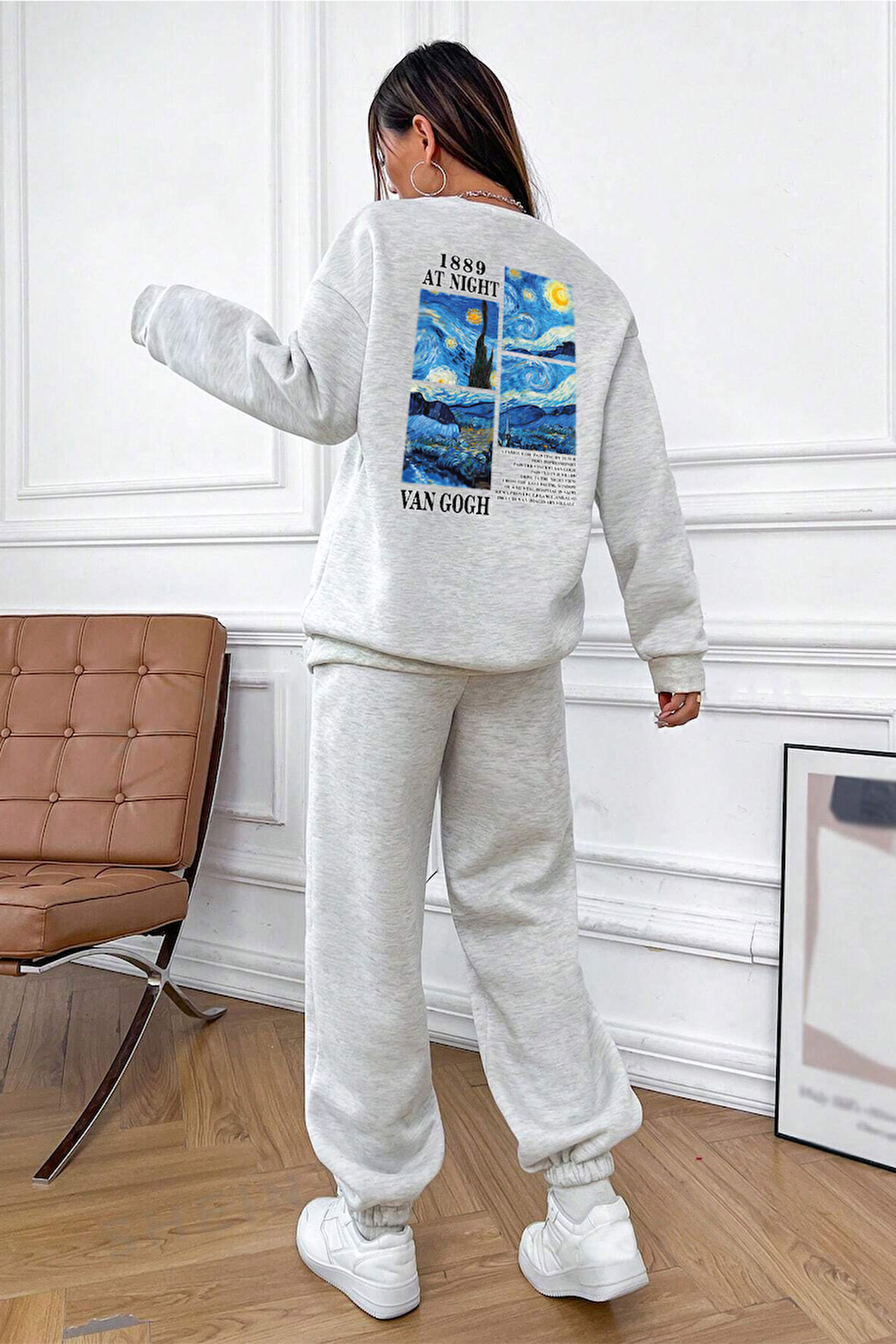 Uyguntarz Van Gogh Sırt Baskılı Unisex Eşofman Takımı