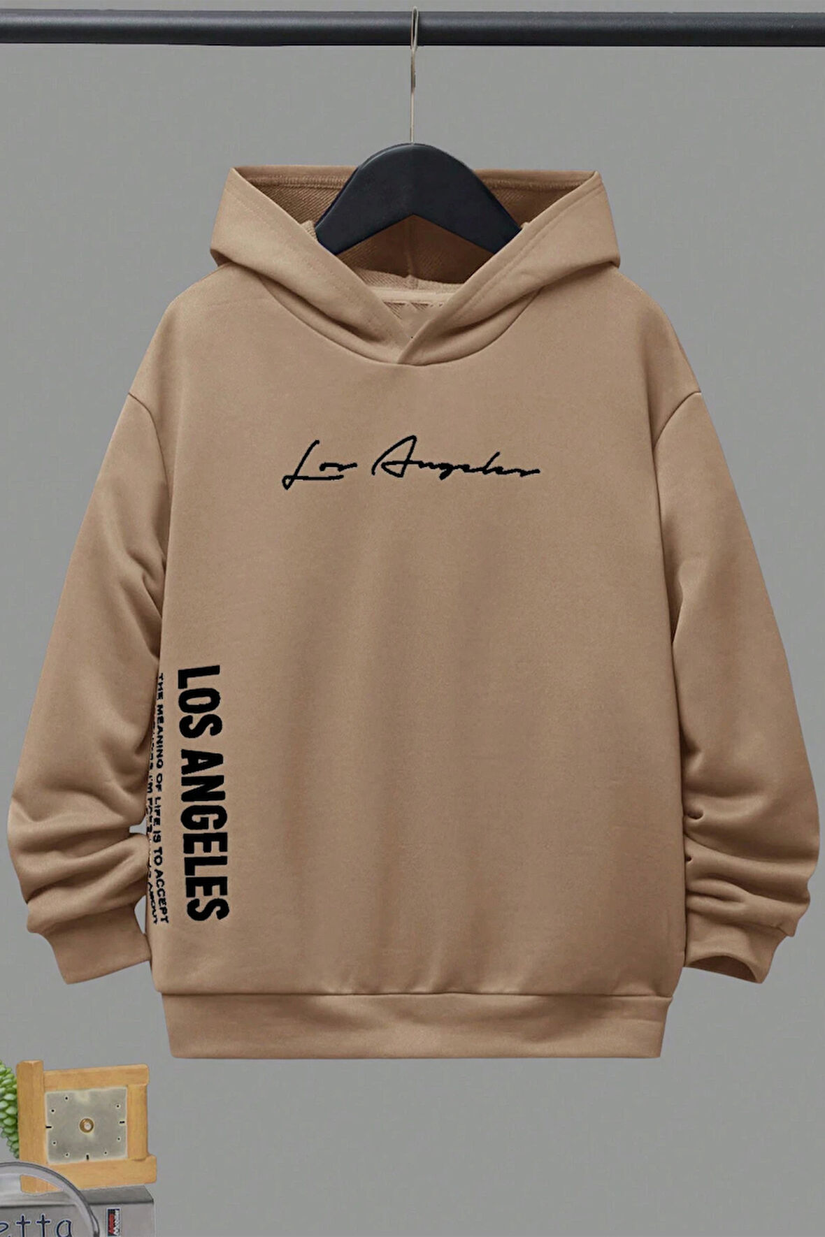 Uyguntarz Los Angles Baskılı Erkek - Kız Çocuk Rahat Kalıp Sweatshirt