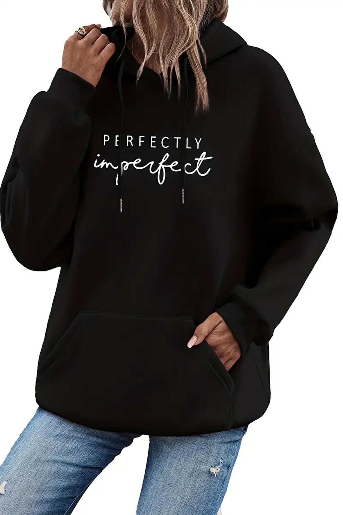 Uyguntarz Perfectly Baskılı Oversize Sweatshirt