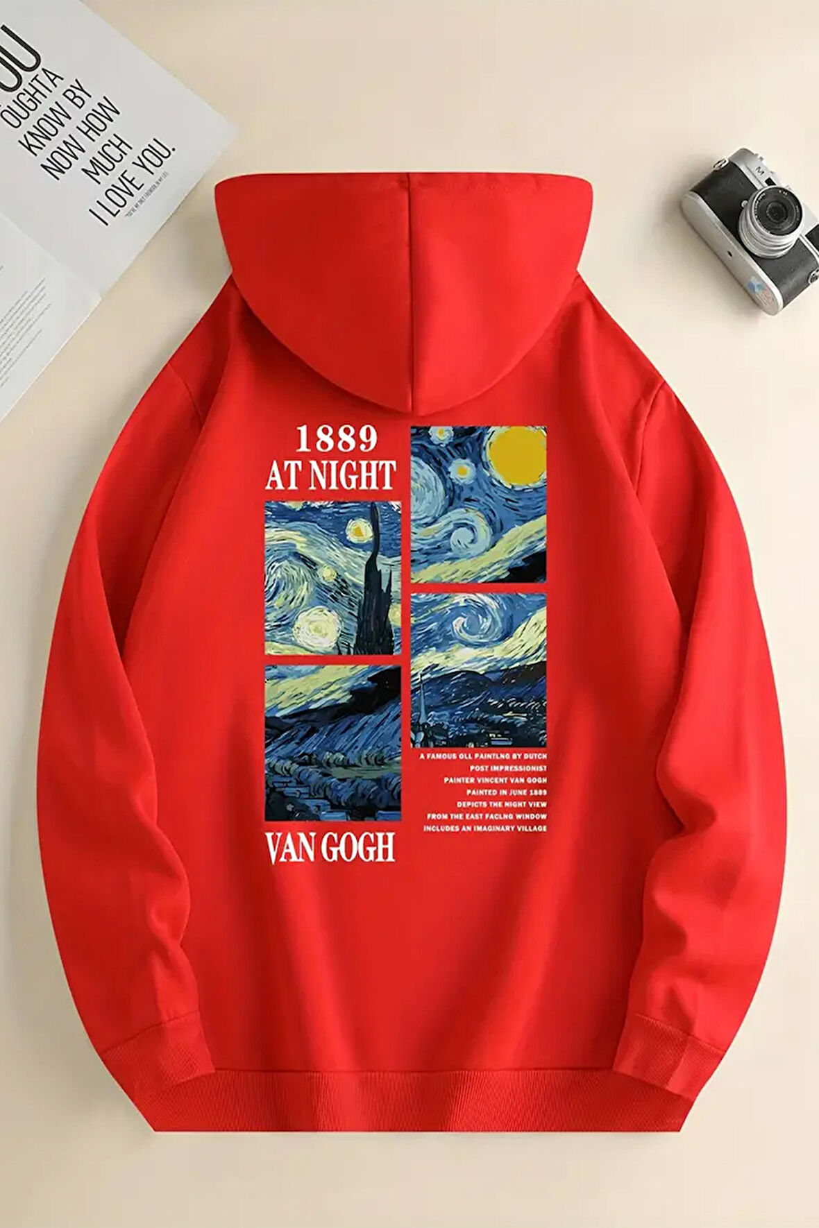 Uyguntarz Vangogh Baskılı Oversize Sweatshirt
