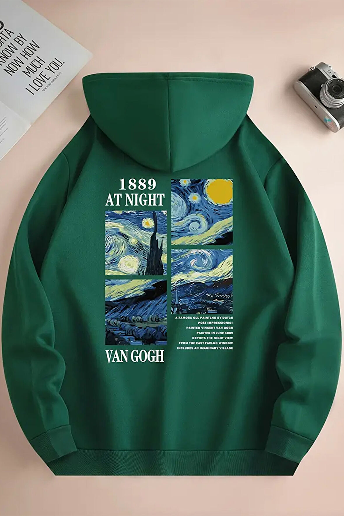Uyguntarz Vangogh Baskılı Oversize Sweatshirt