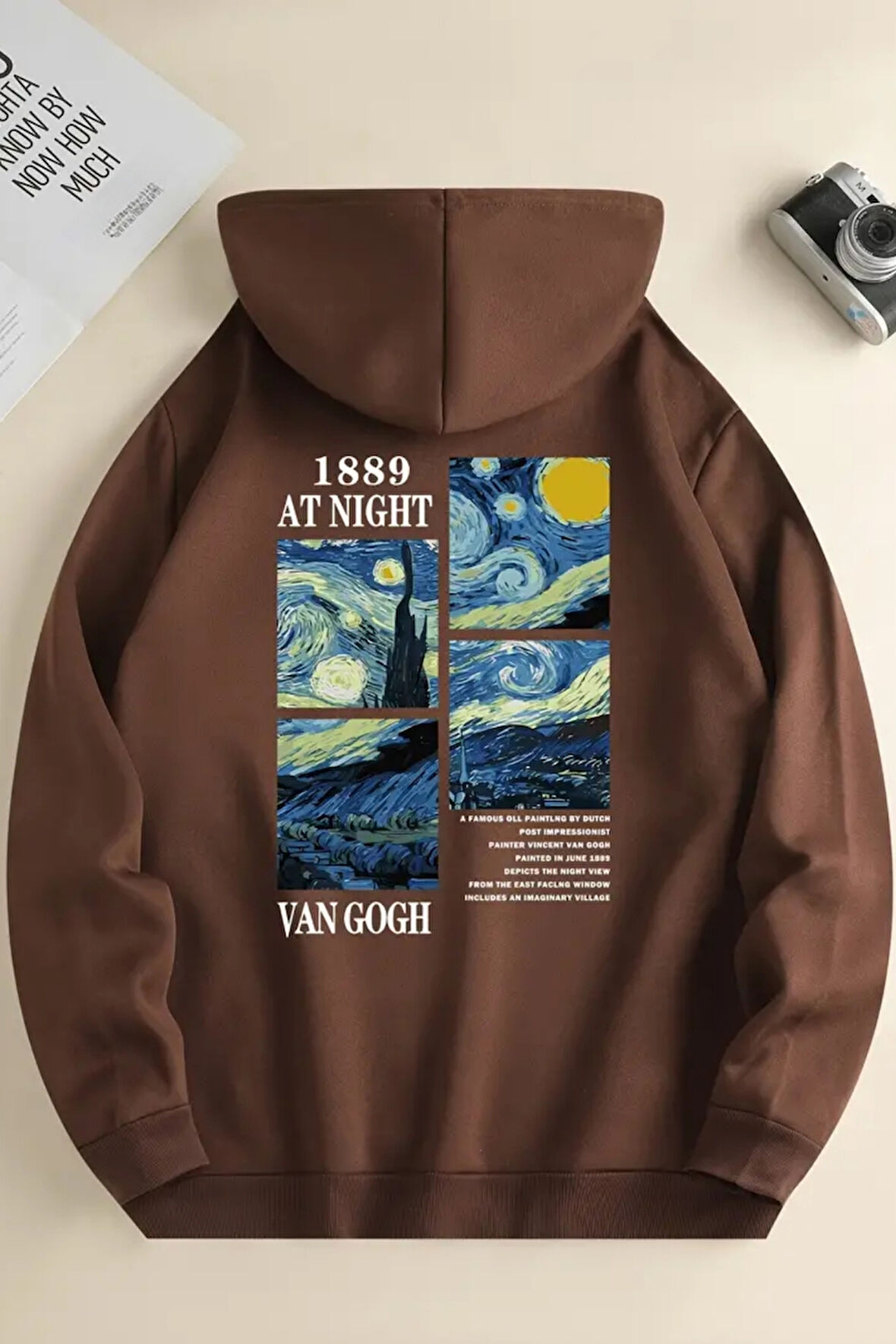 Uyguntarz Vangogh Baskılı Oversize Sweatshirt