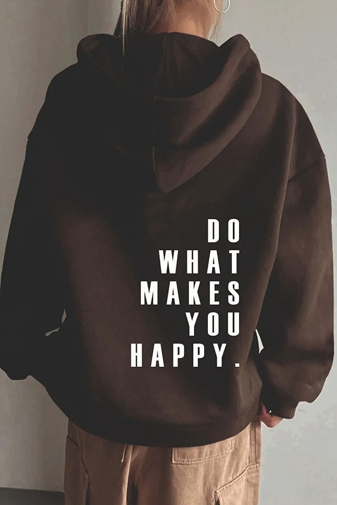 Uyguntarz Do What Baskılı Oversize Sweatshirt