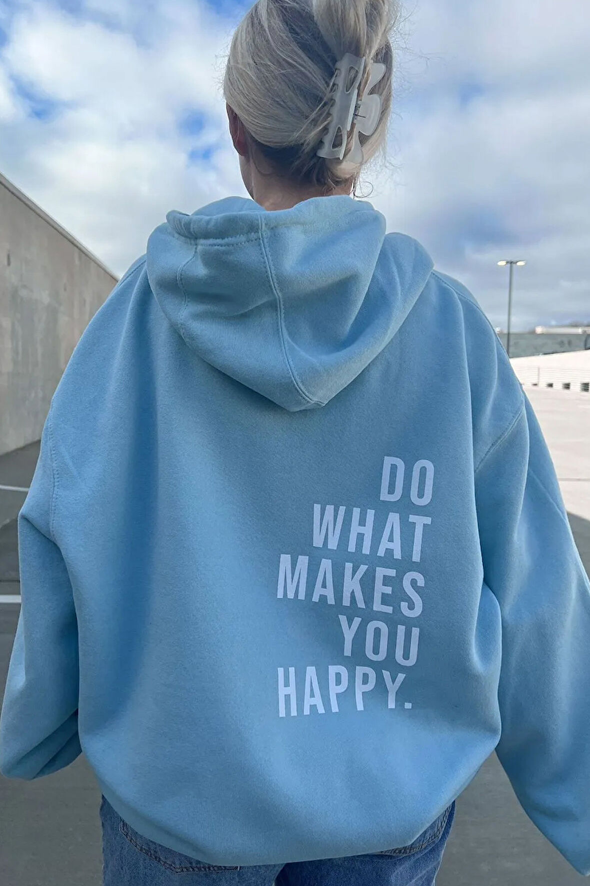 Uyguntarz Do What Baskılı Oversize Sweatshirt