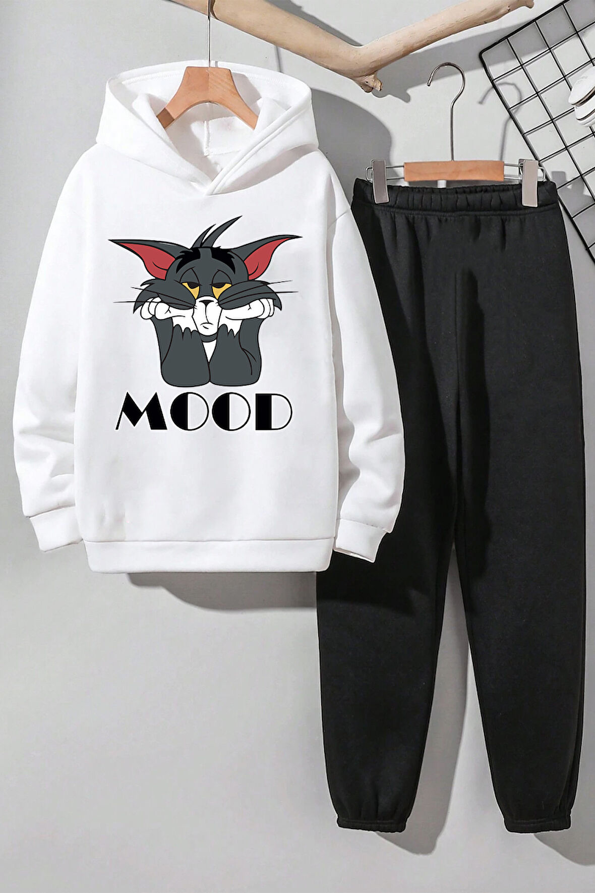 Uyguntarz Mood Baskılı Erkek Çocuk  - Kız Rahat Eşofman Takımı