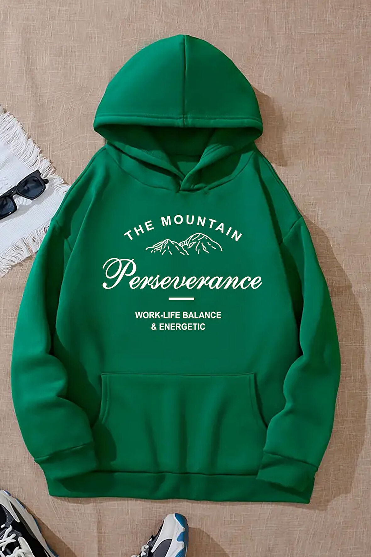 Uyguntarz Perseverance Baskılı Oversize Sweatshirt